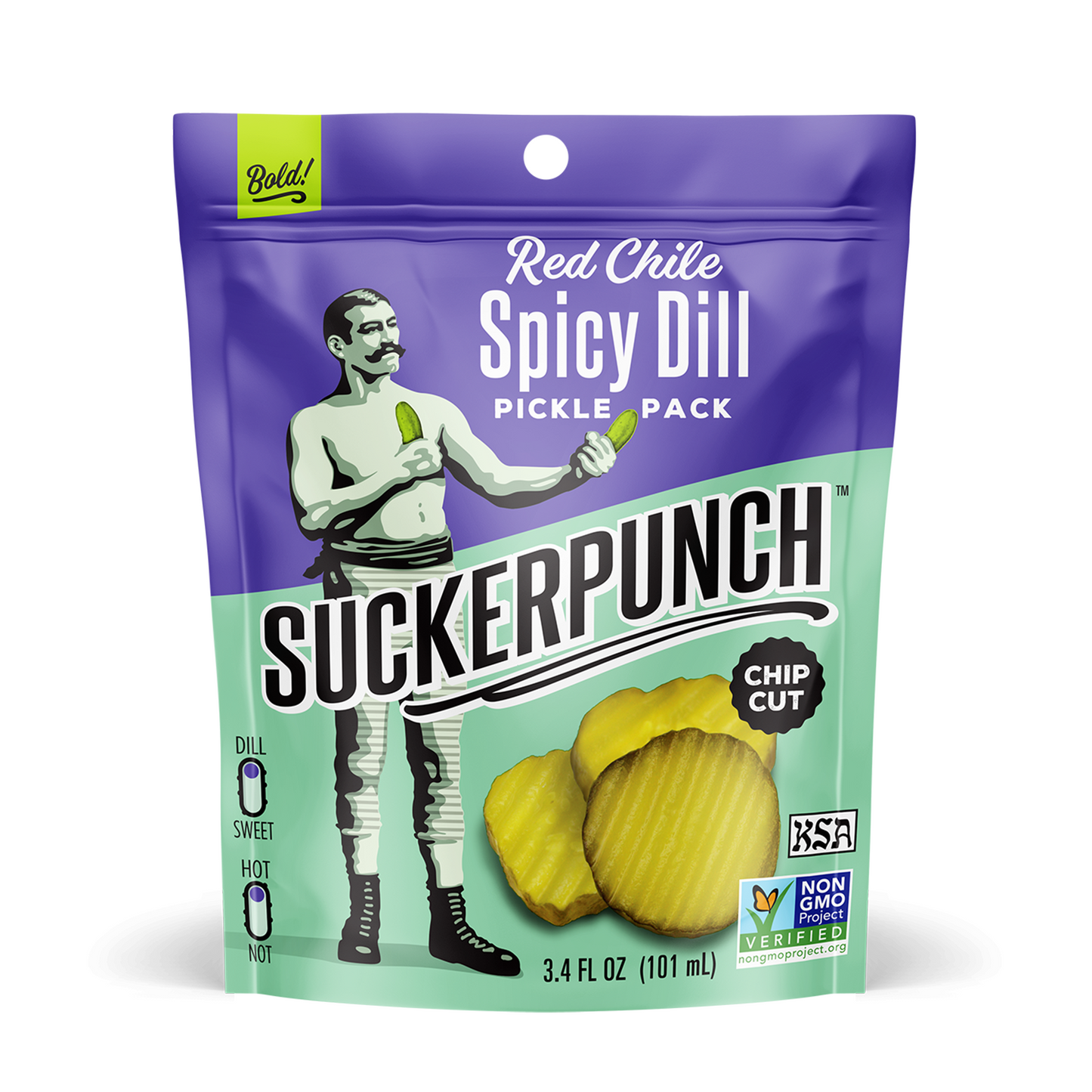 SuckerPunch Pickle Snack Pack Chips