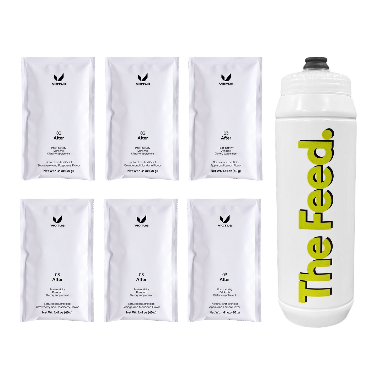 Victus 03 After: Drink Mix 6 Pack + Bottle