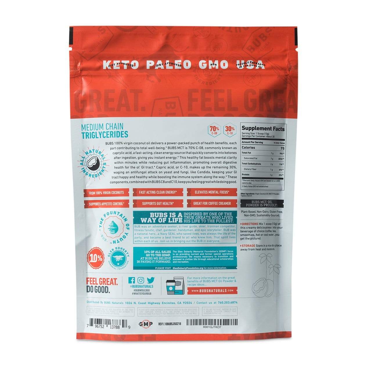 Bubs Naturals MCT Oil Powder-The Feed