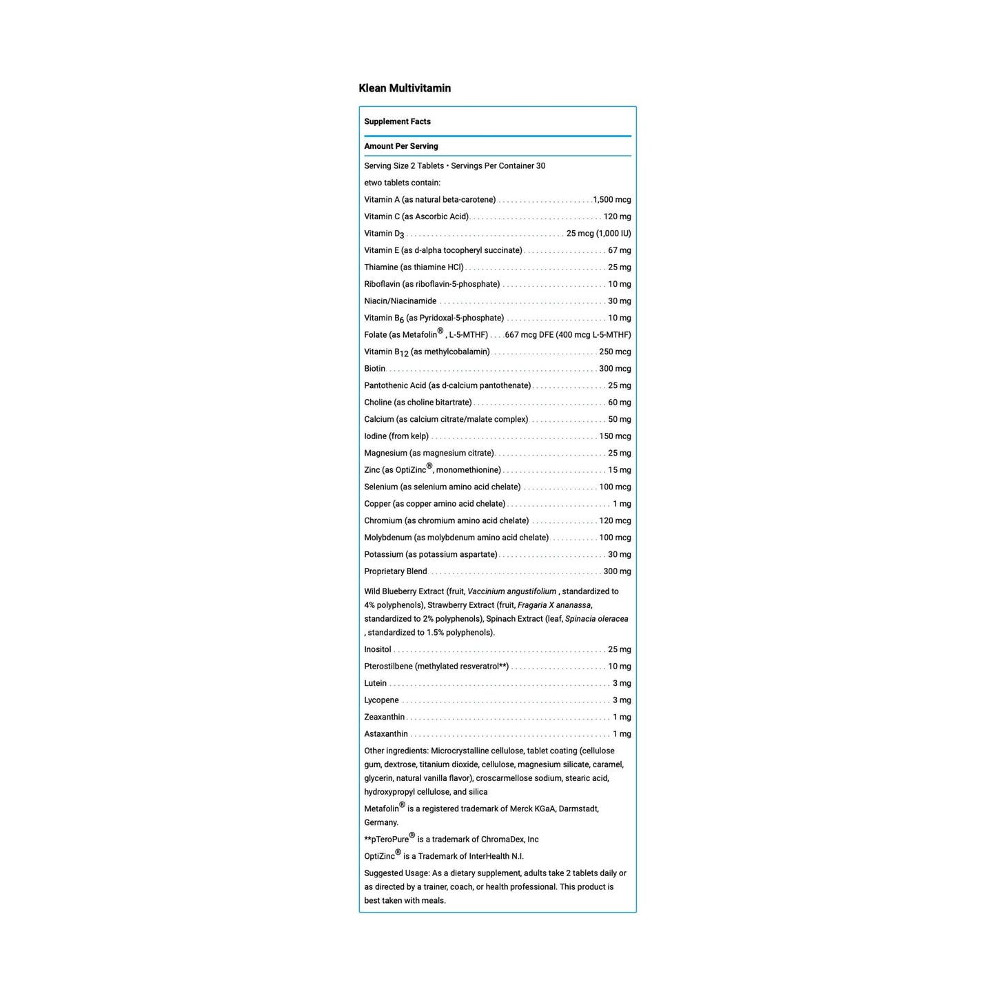 Klean Athlete Multivitamin