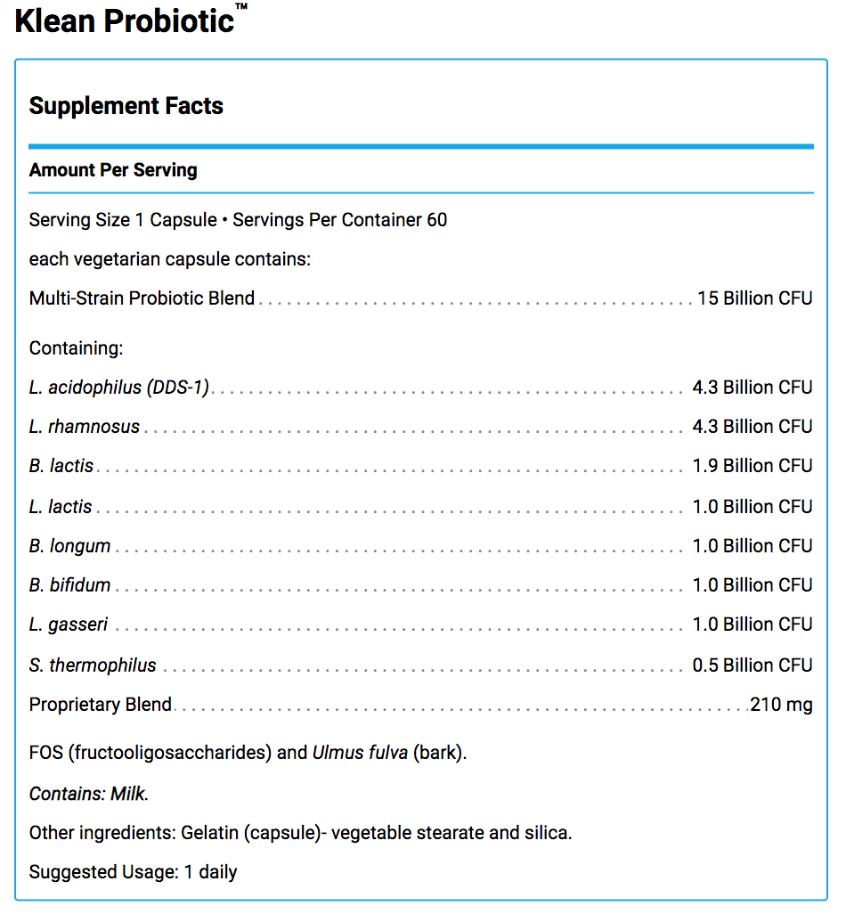 Klean Probiotic-Probiotic-The Feed