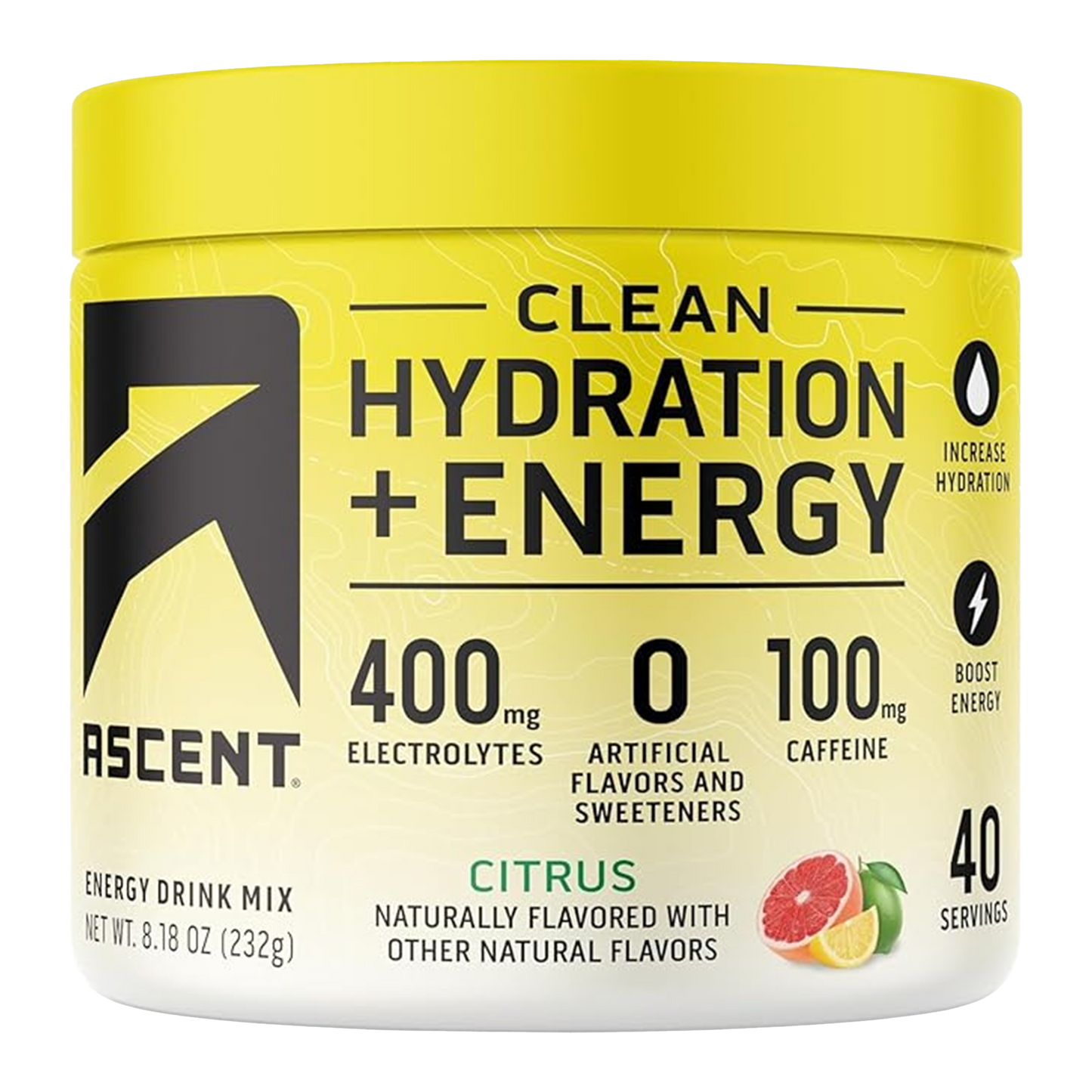 Ascent Preworkout Clean Hydration + Energy