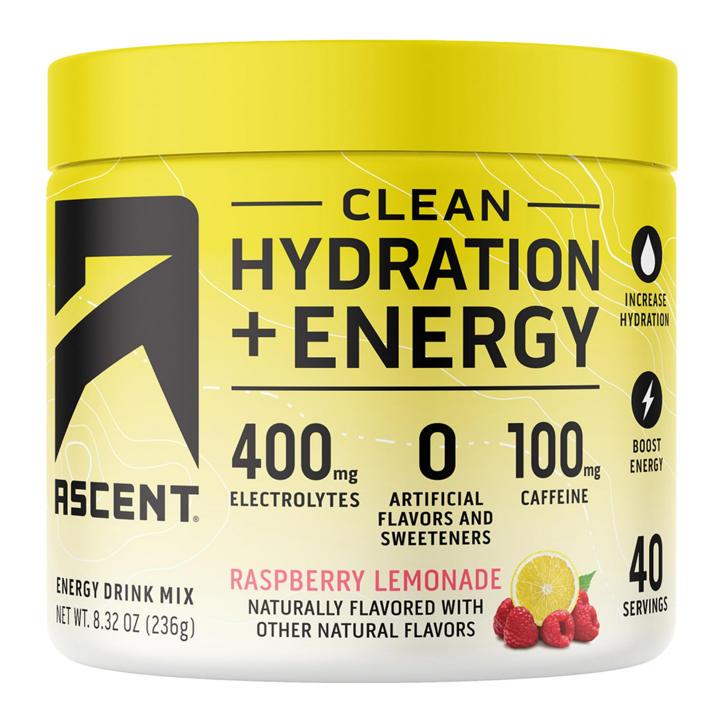 Ascent Preworkout Clean Hydration + Energy