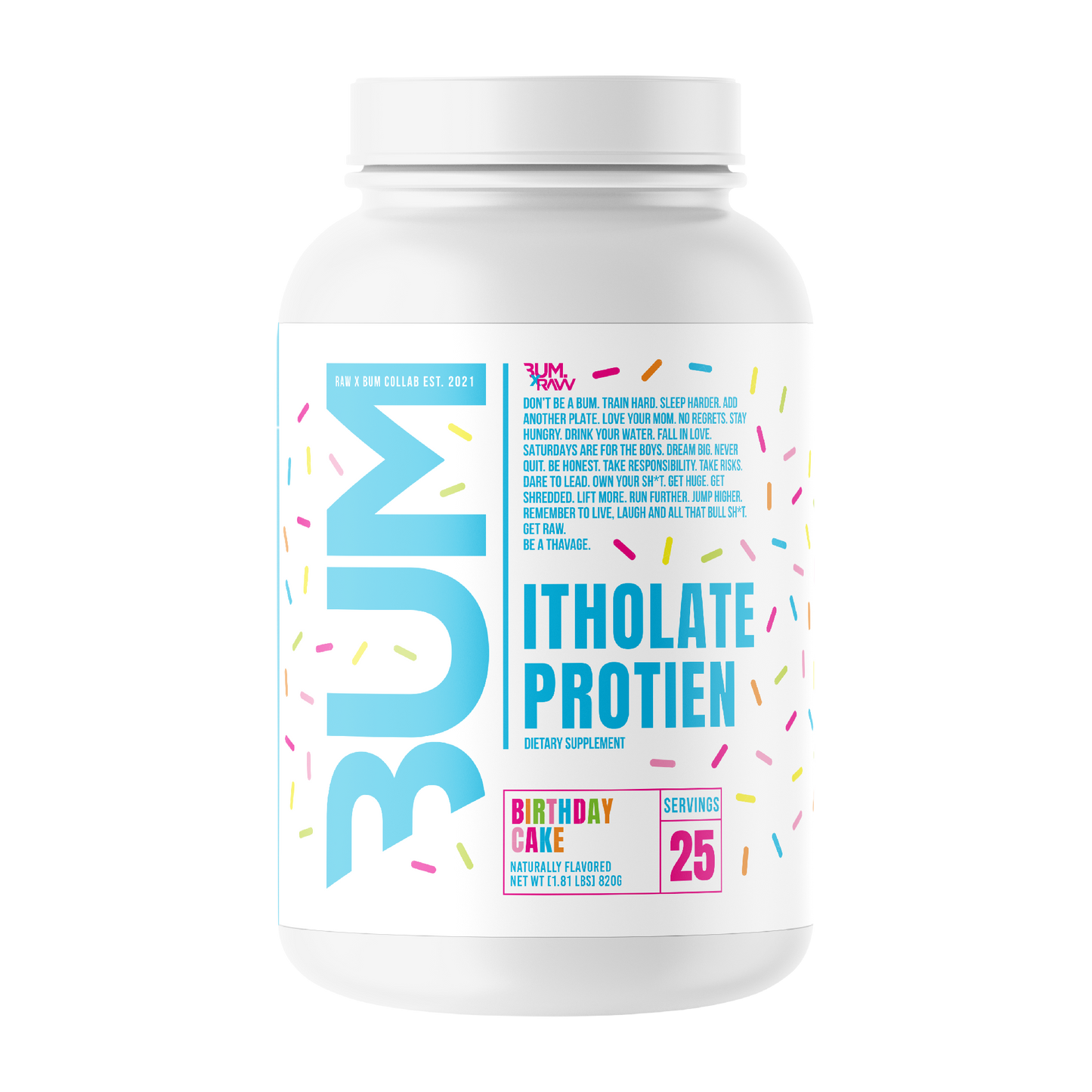 Raw CBum Itholate Protein