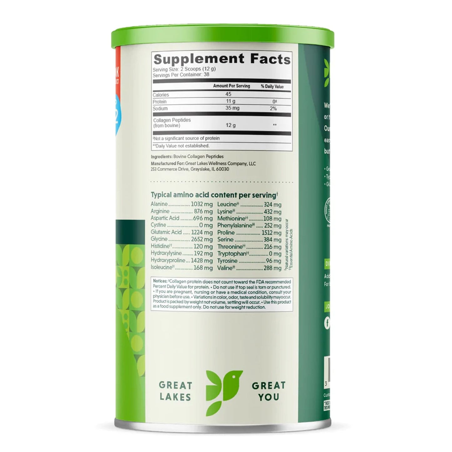 Great Lakes Collagen Peptides