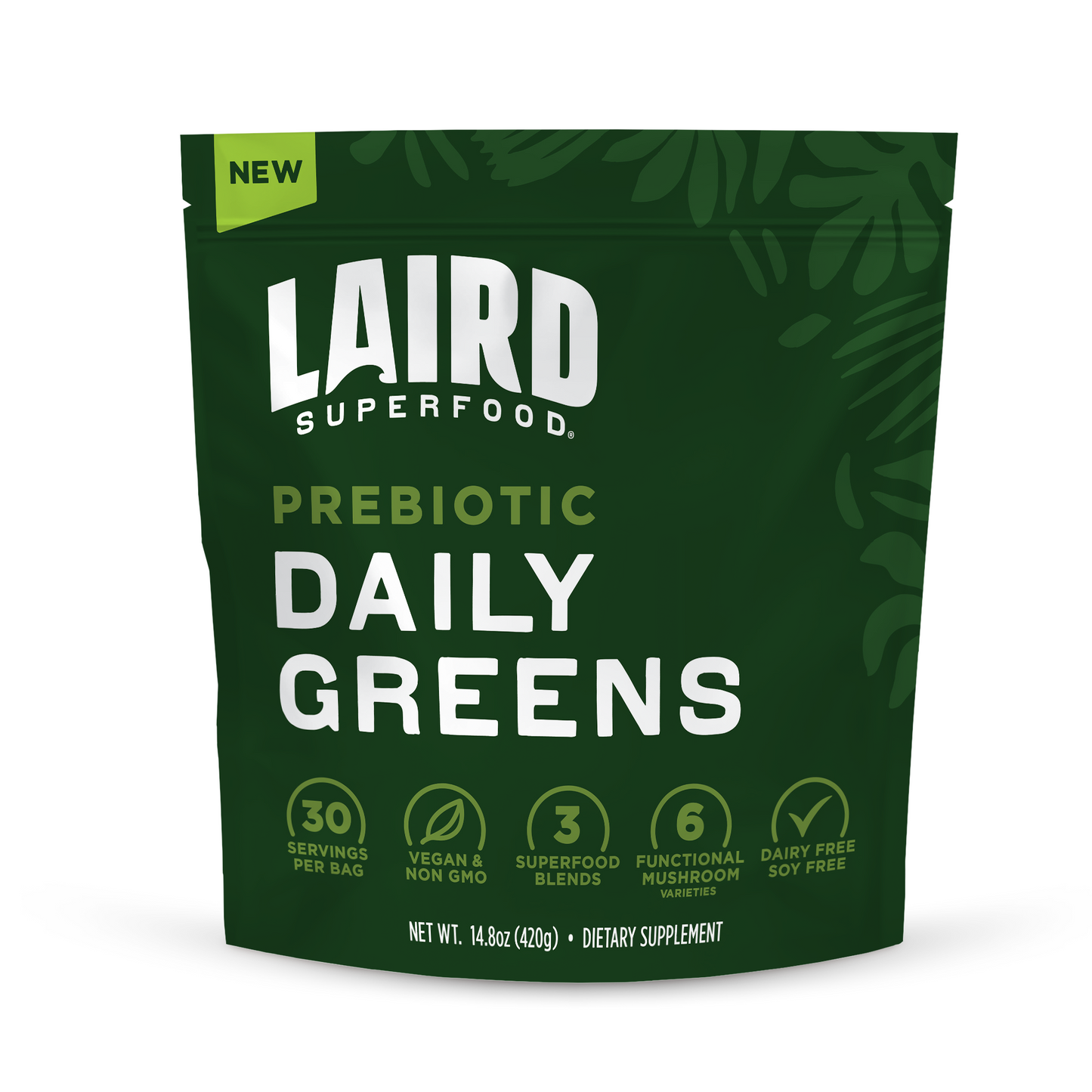 Laird Superfood Prebiotic Daily Greens