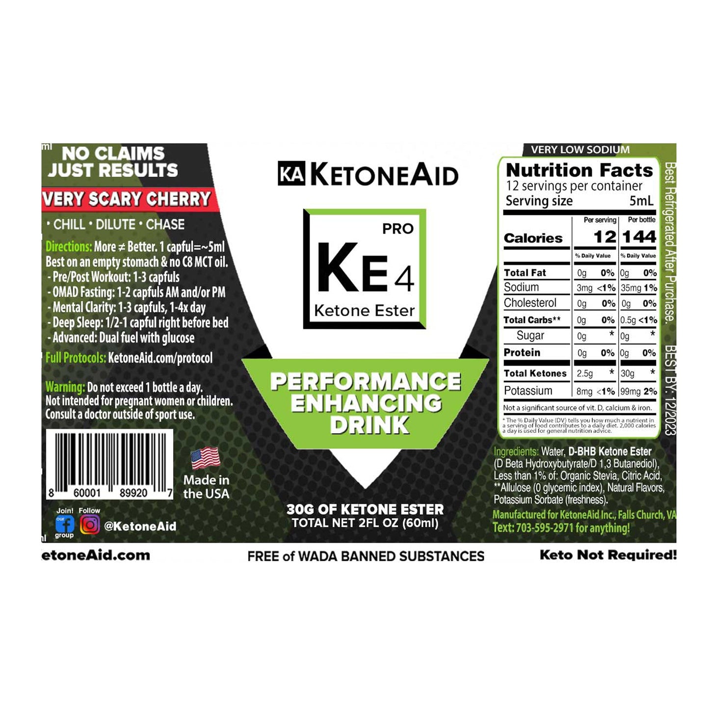 KetoneAid Pro KE4 Ketone Ester