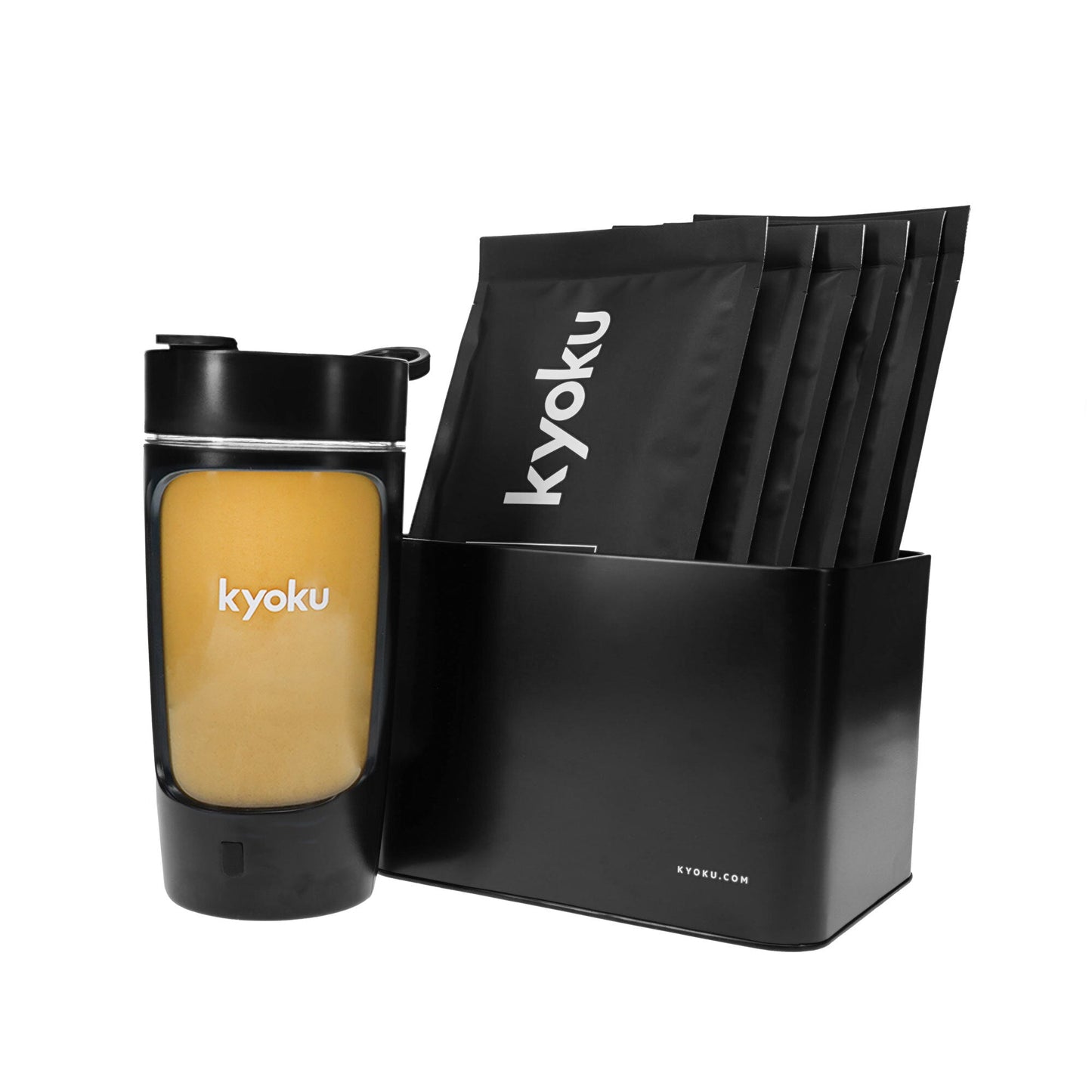 Kyoku 6 Pack Superfood Shake + Blender Bundle