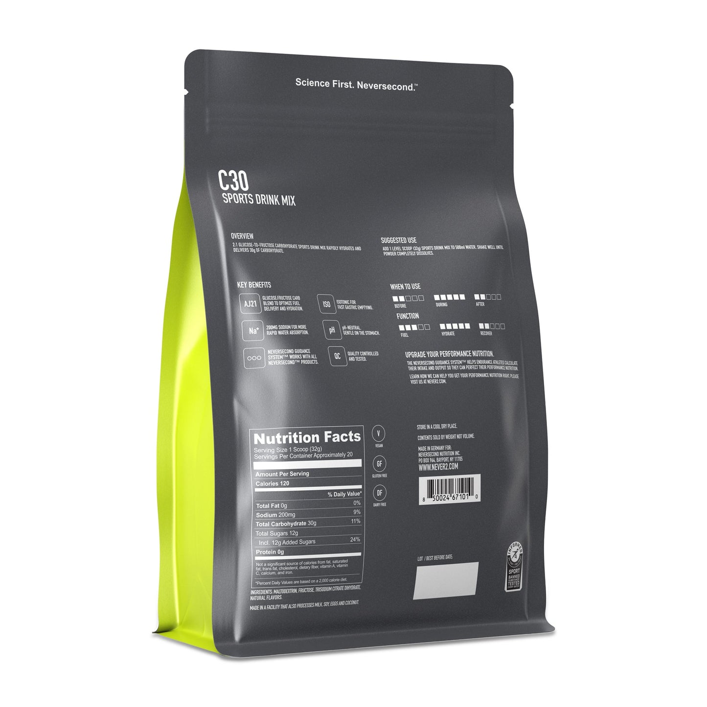 NEVERSECOND C30 Drink Mix