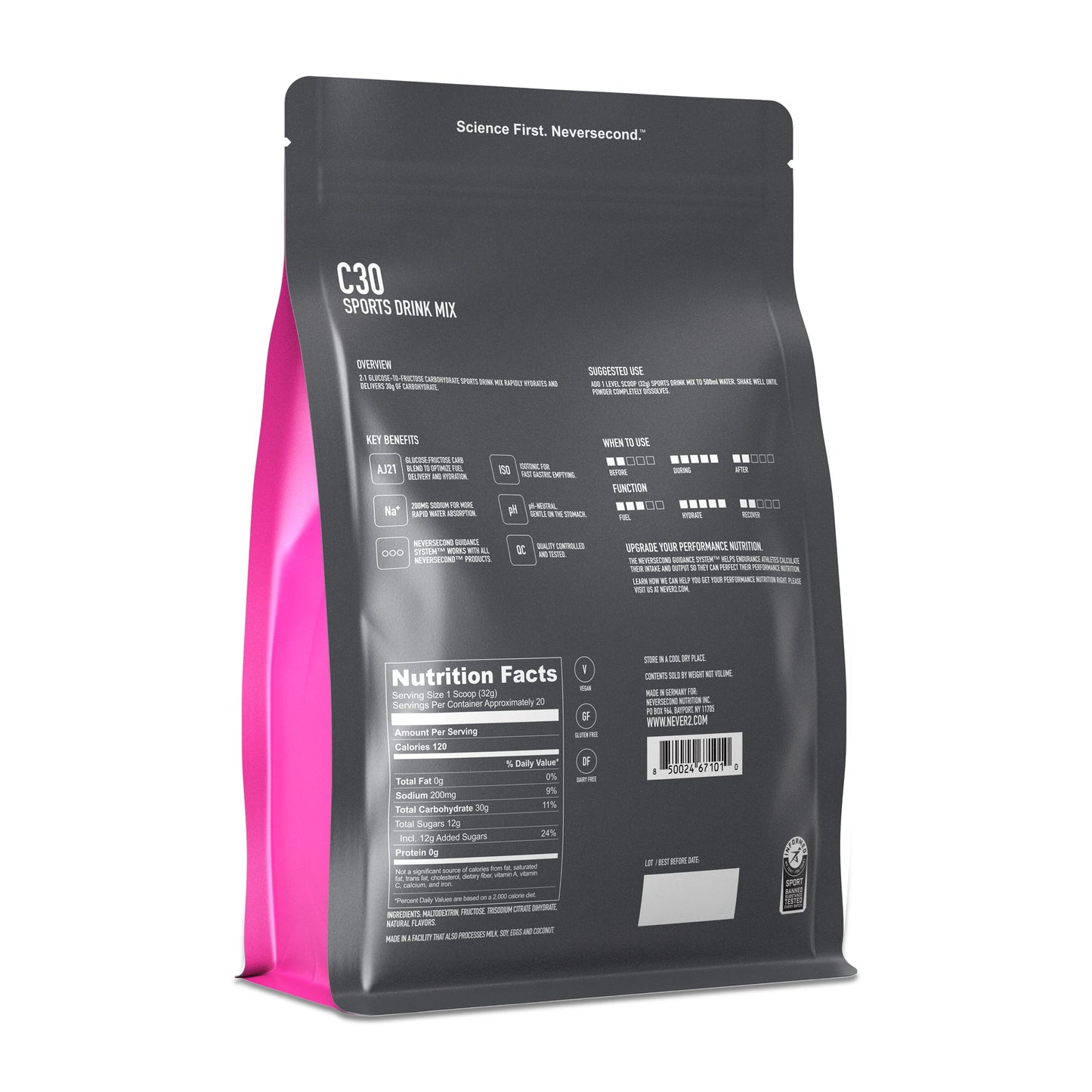 NEVERSECOND C30 Drink Mix