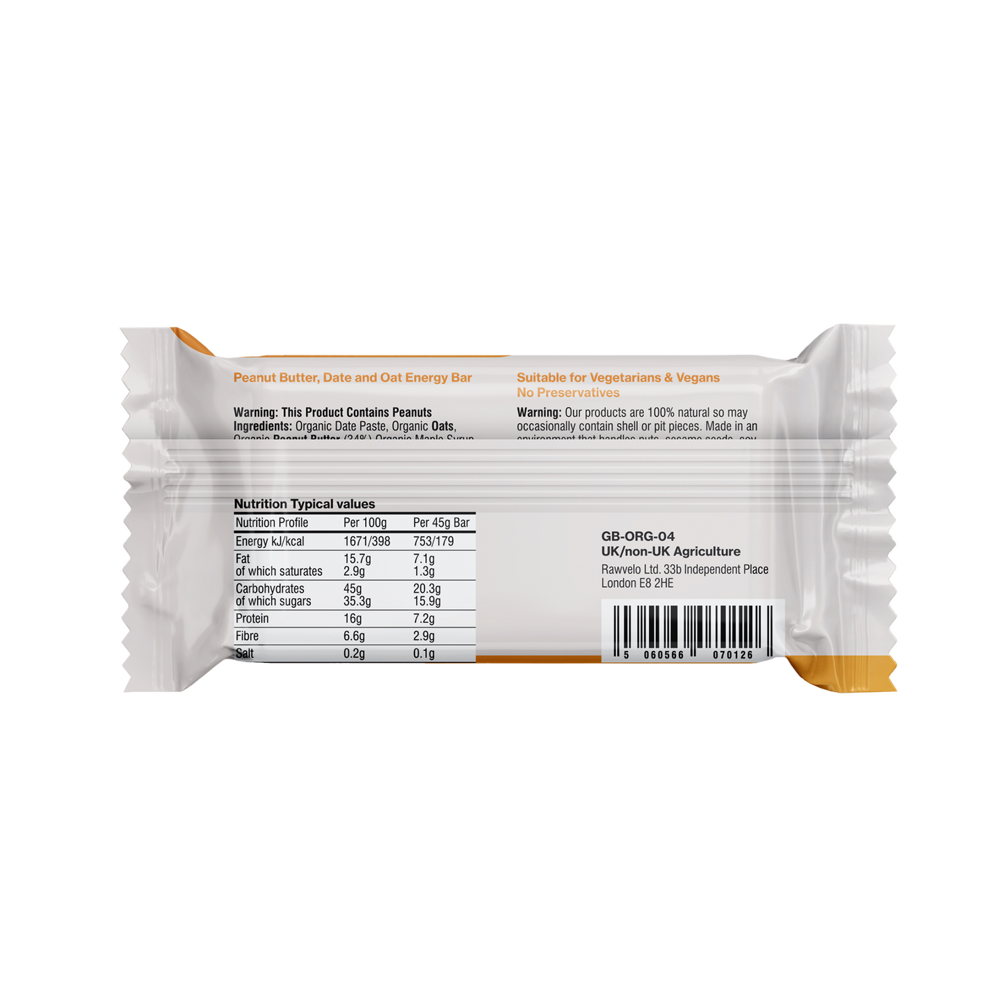 Rawvelo Organic Energy Bar