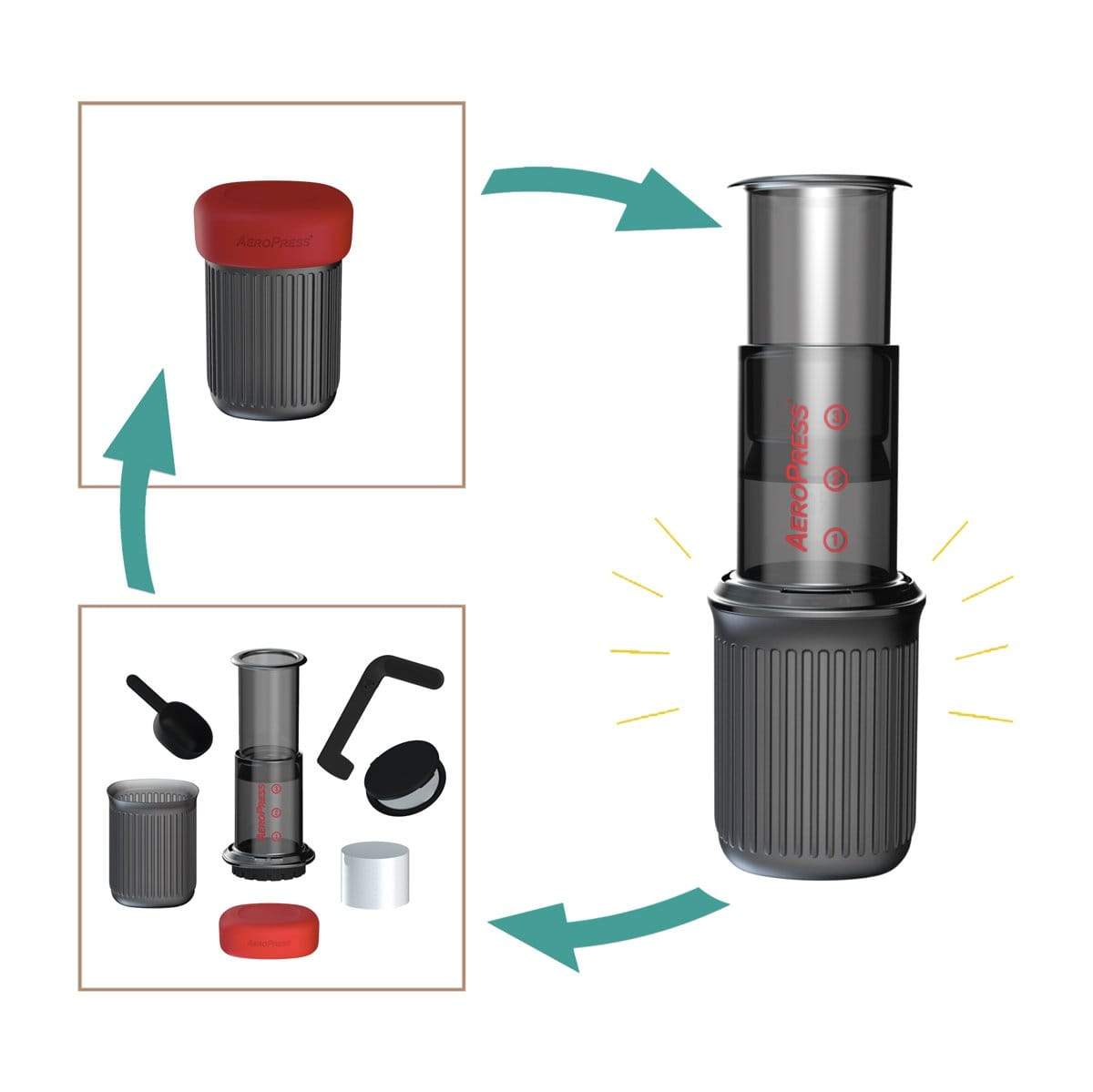 AeroPress Go Travel Coffee Press-Aeropress Go-The Feed