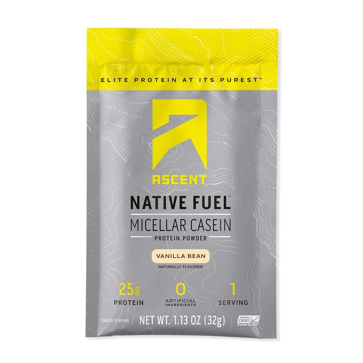 Ascent Native Fuel Micellar Casein Protein-Vanilla Bean-Single Serving-The Feed