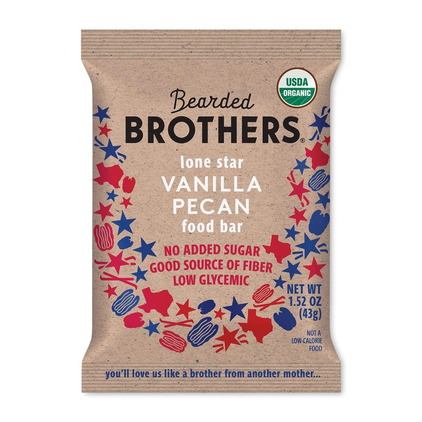 Bearded Brothers Bar-Vanilla Pecan-Single Serving-The Feed