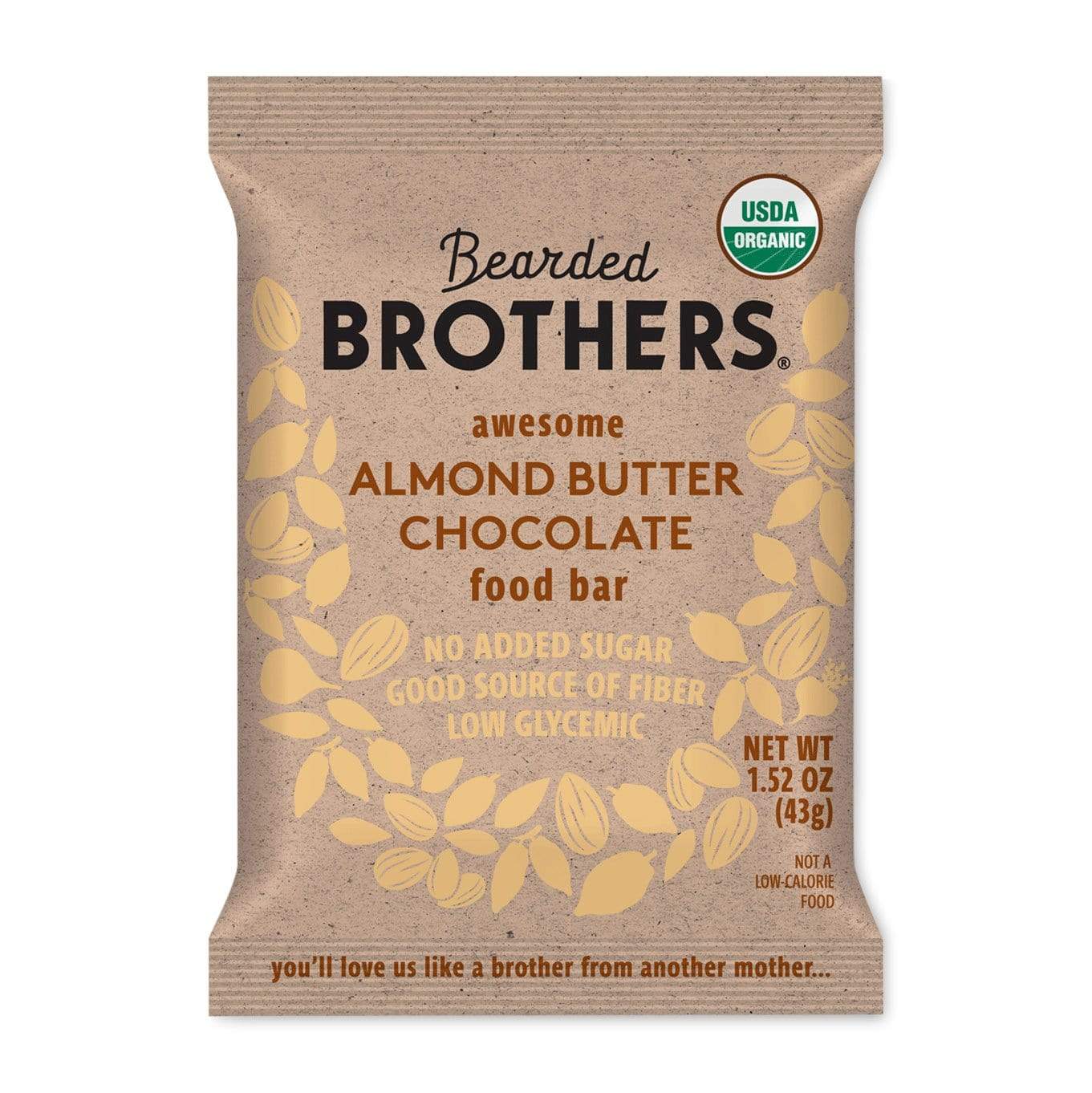 Bearded Brothers Bar-Almond Butter Chocolate-Single Serving-The Feed
