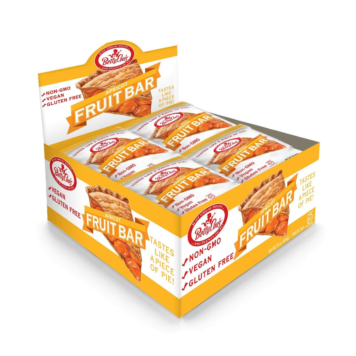 Betty Lou's Bars-Apricot-Box of 12-The Feed