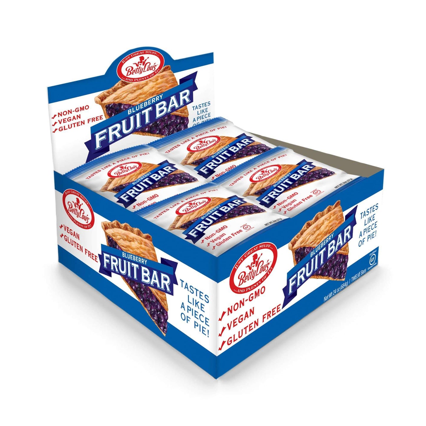 Betty Lou's Bars-Blueberry-Box of 12-The Feed