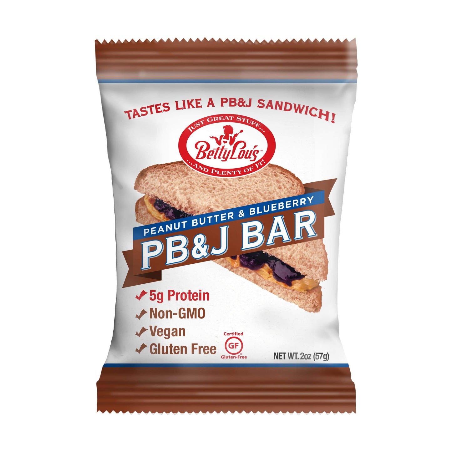 Betty Lou's Bars-Peanut Butter Blueberry-Single Serving-The Feed