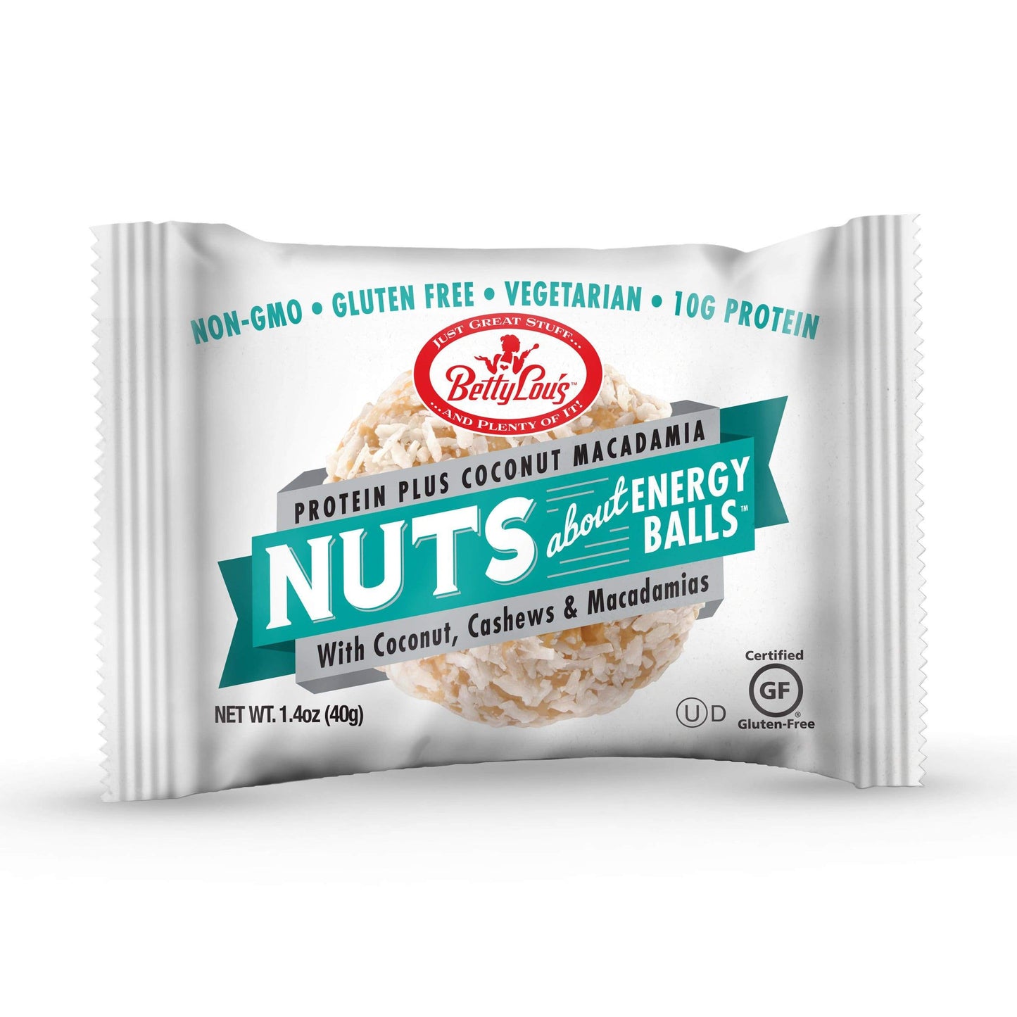 Betty Lou's Nut Butter Balls-Protein Plus Coconut Macadamia-Single Serving-The Feed