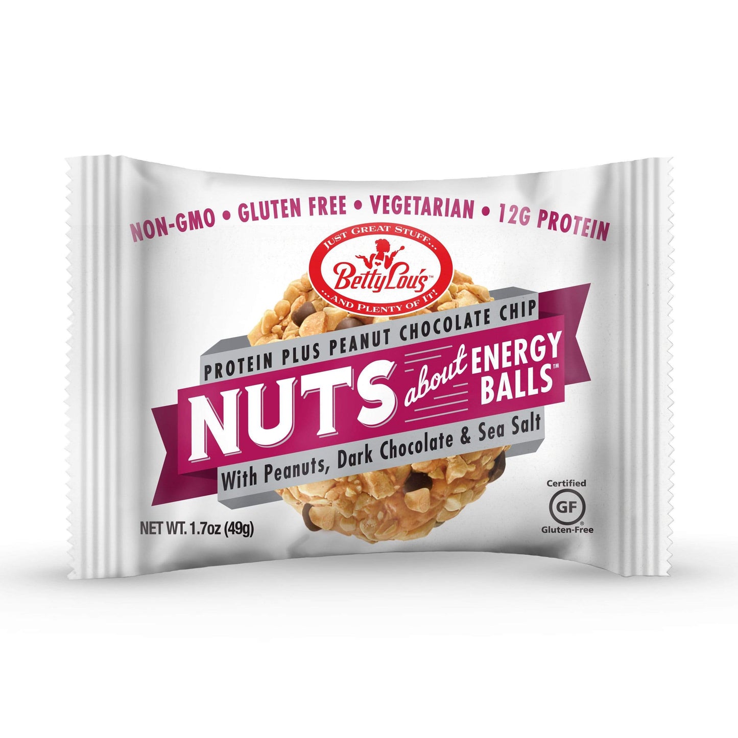 Betty Lou's Nut Butter Balls-Protein Plus Peanut Butter Chocolate Chip-Single Serving-The Feed