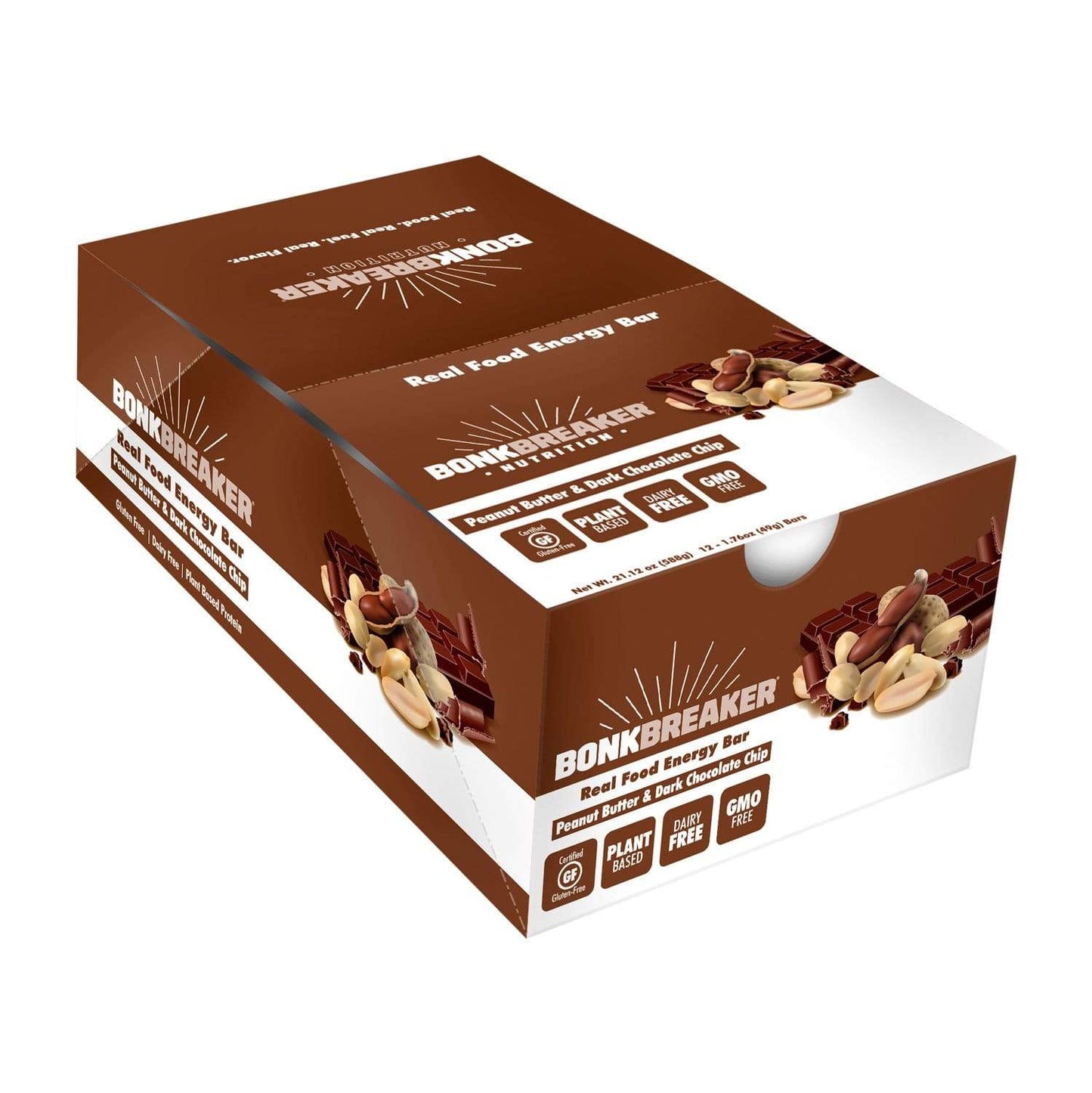 Bonk Breaker Bars-Peanut Butter Chocolate Chip-Box of 12-The Feed