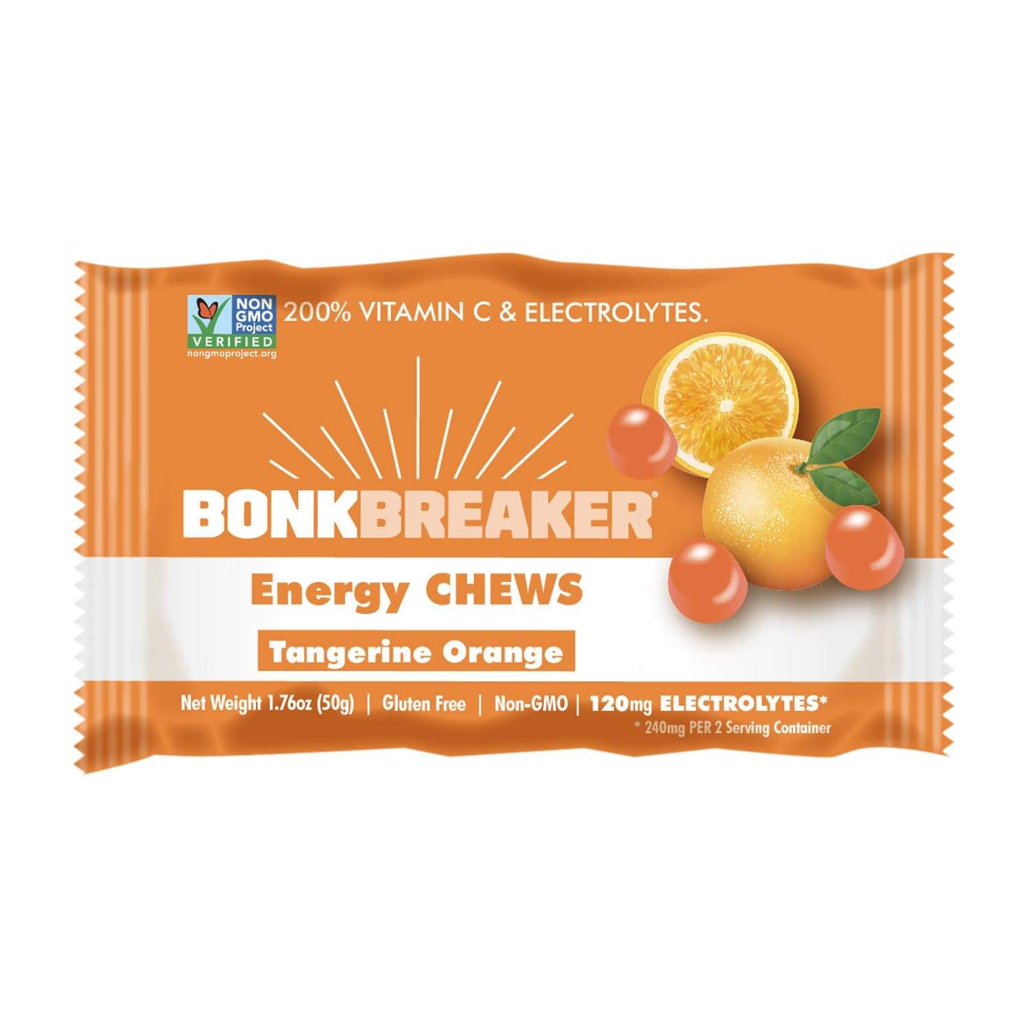 Bonk Breaker Chews-Tangerine Orange-Single Serving-The Feed
