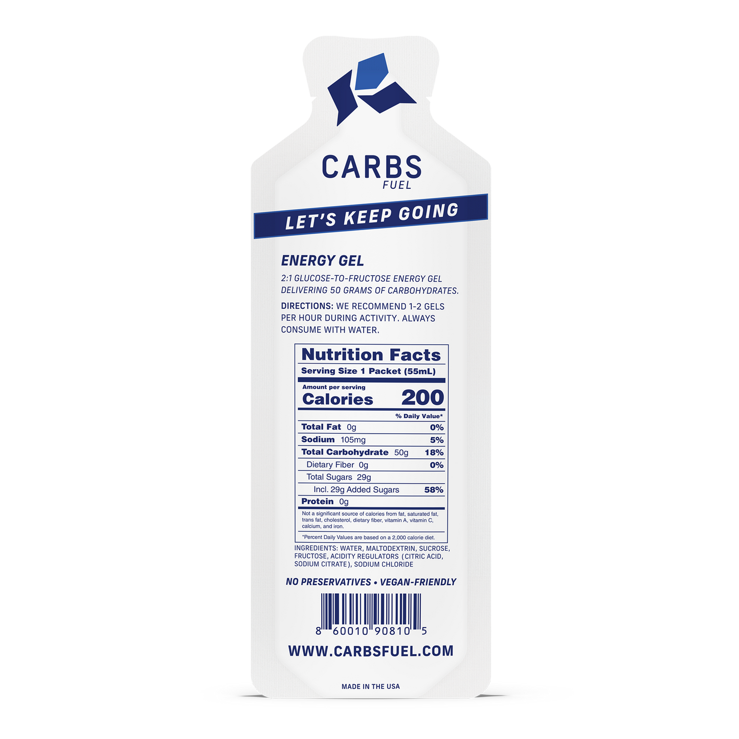 Carbs Fuel Original Energy Gel