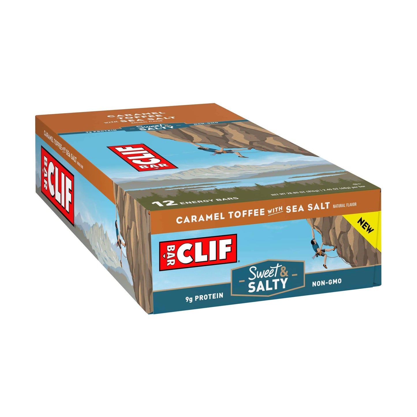 Clif Bar-Caramel Toffee with Sea Salt-Box of 12-The Feed