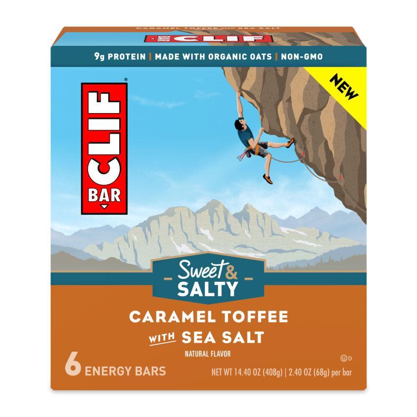 Clif Bar-Caramel Toffee with Sea Salt-Pack of 6-The Feed