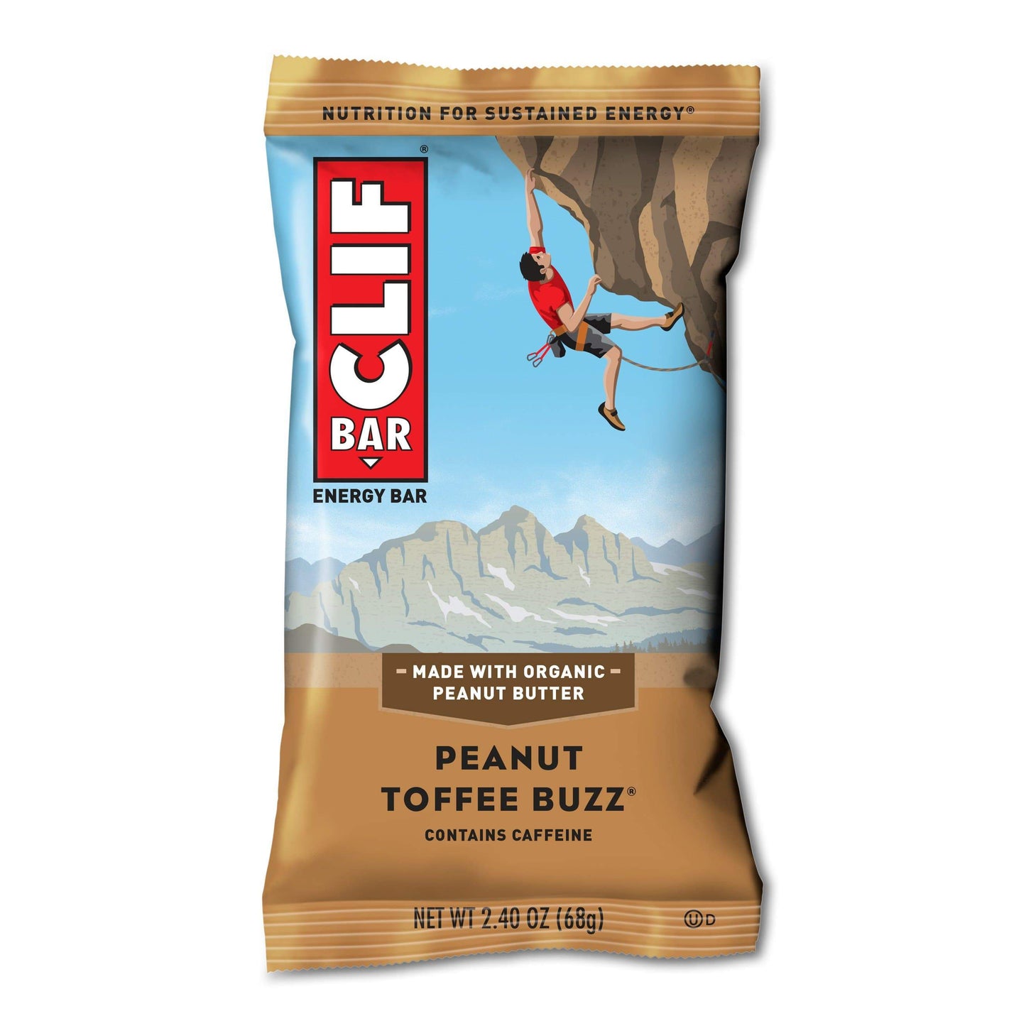 Clif Bar-Peanut Toffee Buzz (with Caffeine)-Single Serving-The Feed