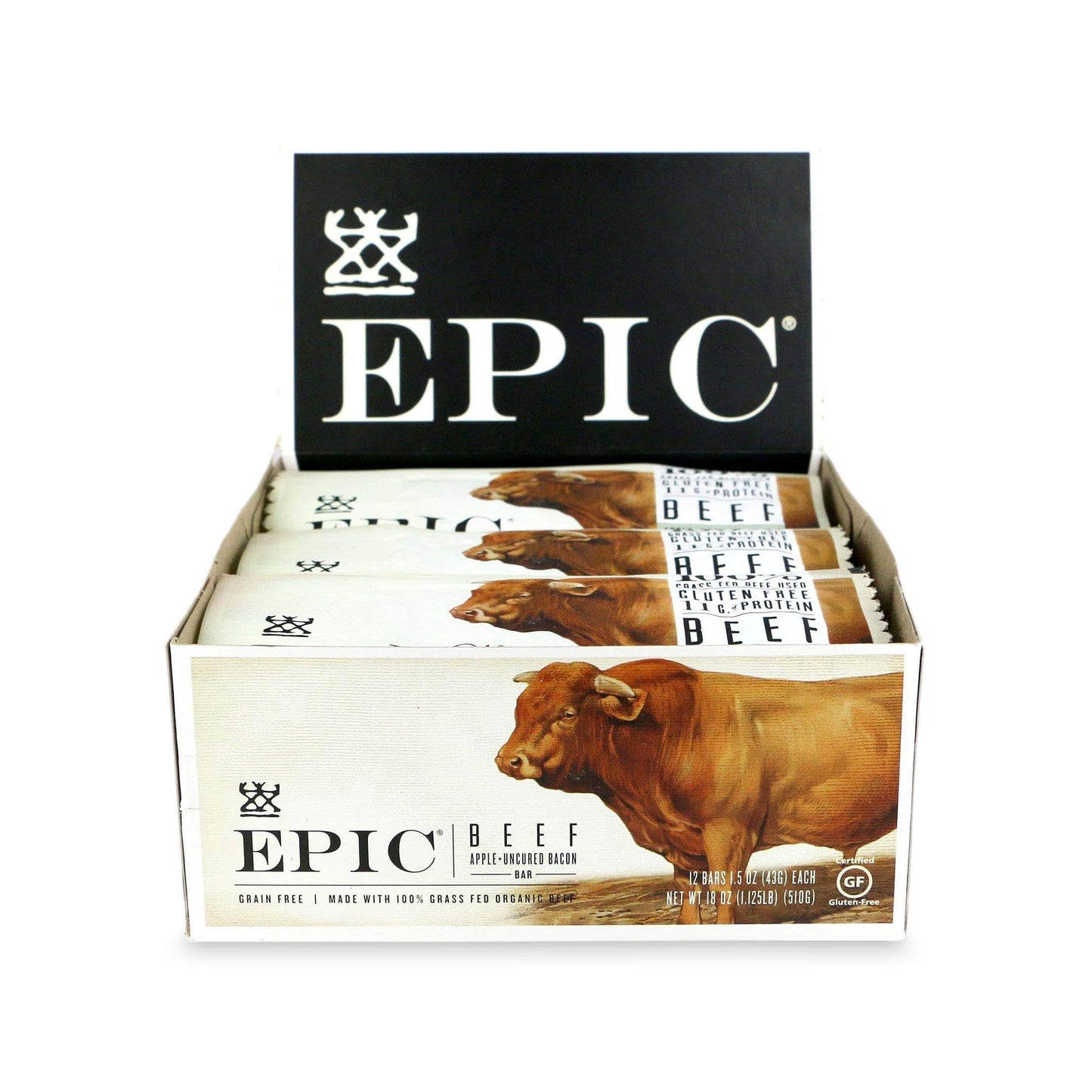 Epic Bar-Beef Apple + Uncured Bacon-Box of 12-The Feed