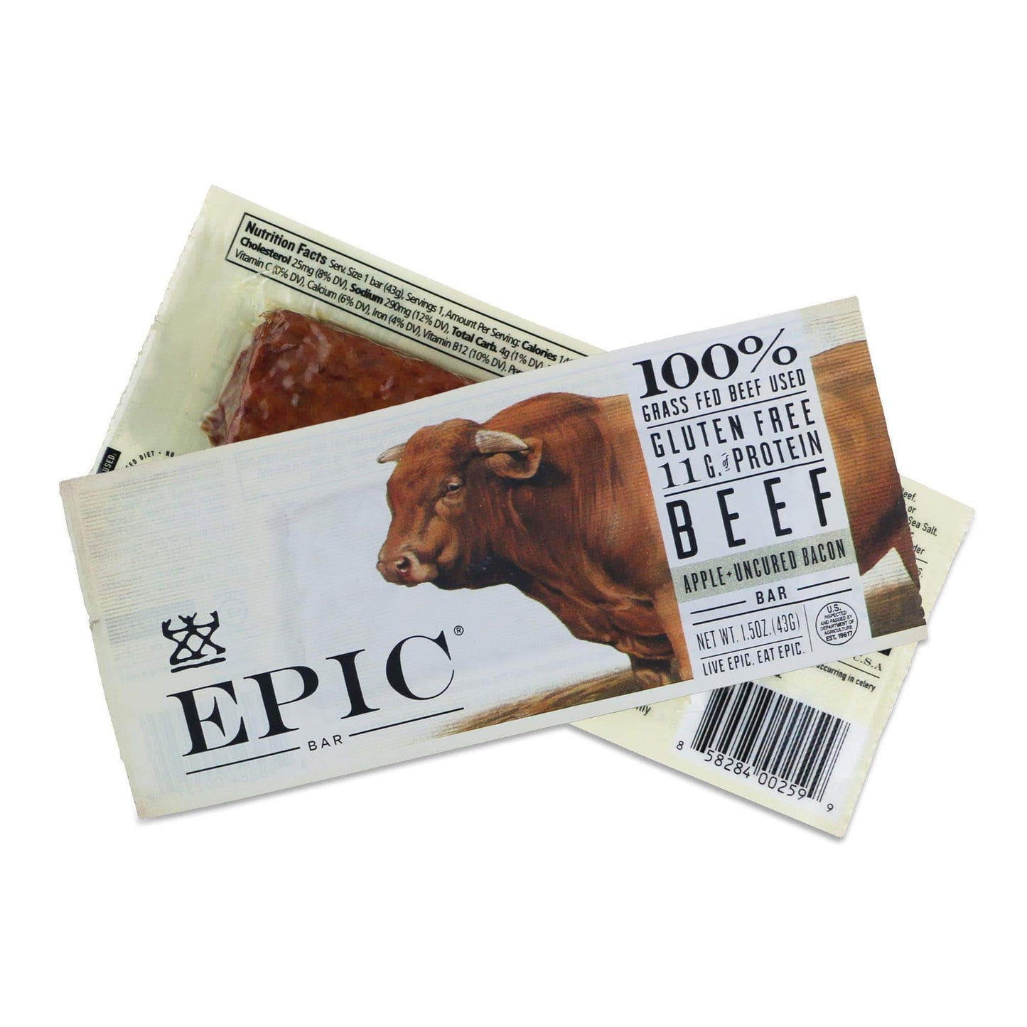 Epic Bar-Beef Apple + Uncured Bacon-Single Serving-The Feed