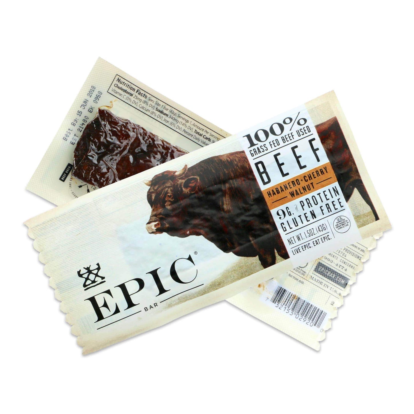 Epic Bar-Beef Habanero + Cherry-Single Serving-The Feed