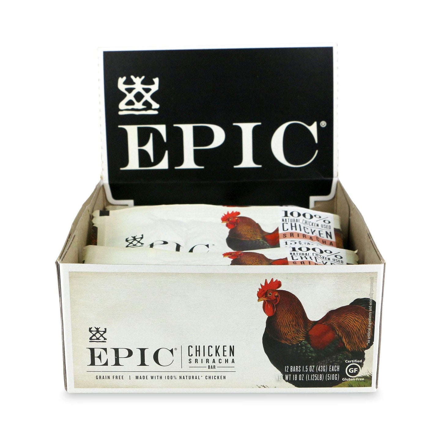 Epic Bar-Chicken Sriracha-Box of 12-The Feed