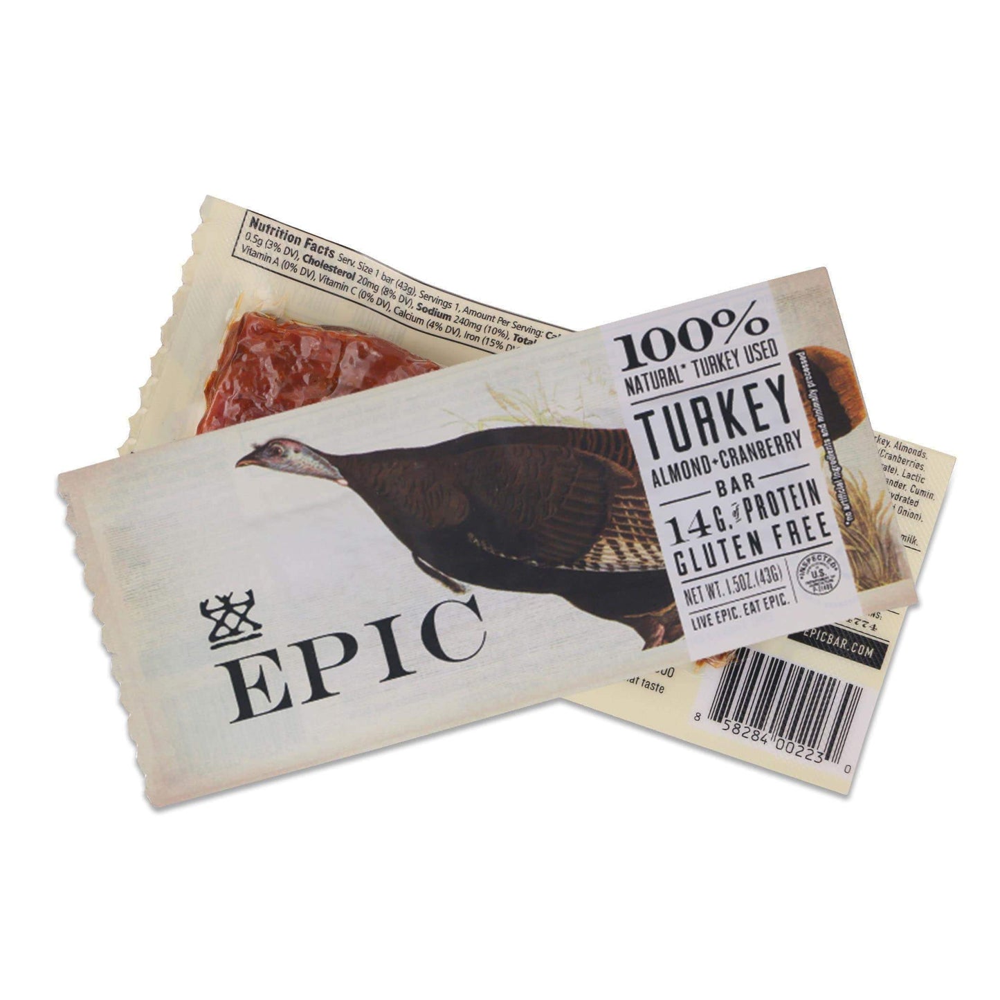 Epic Bar-Turkey Almond + Cranberry-Single Serving-The Feed