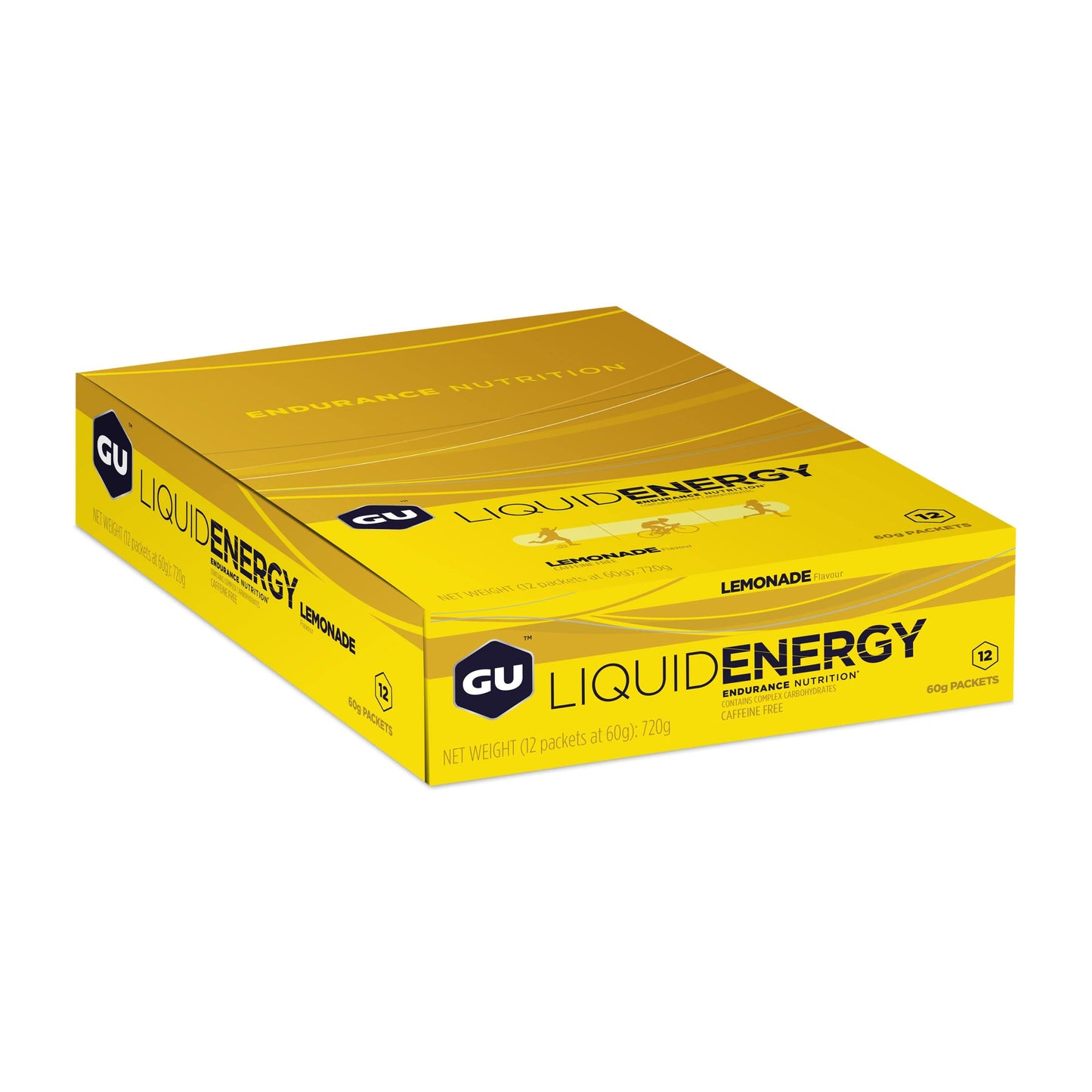 GU Energy Gel Box of 12 / Lemonade GU Energy Liquid Energy