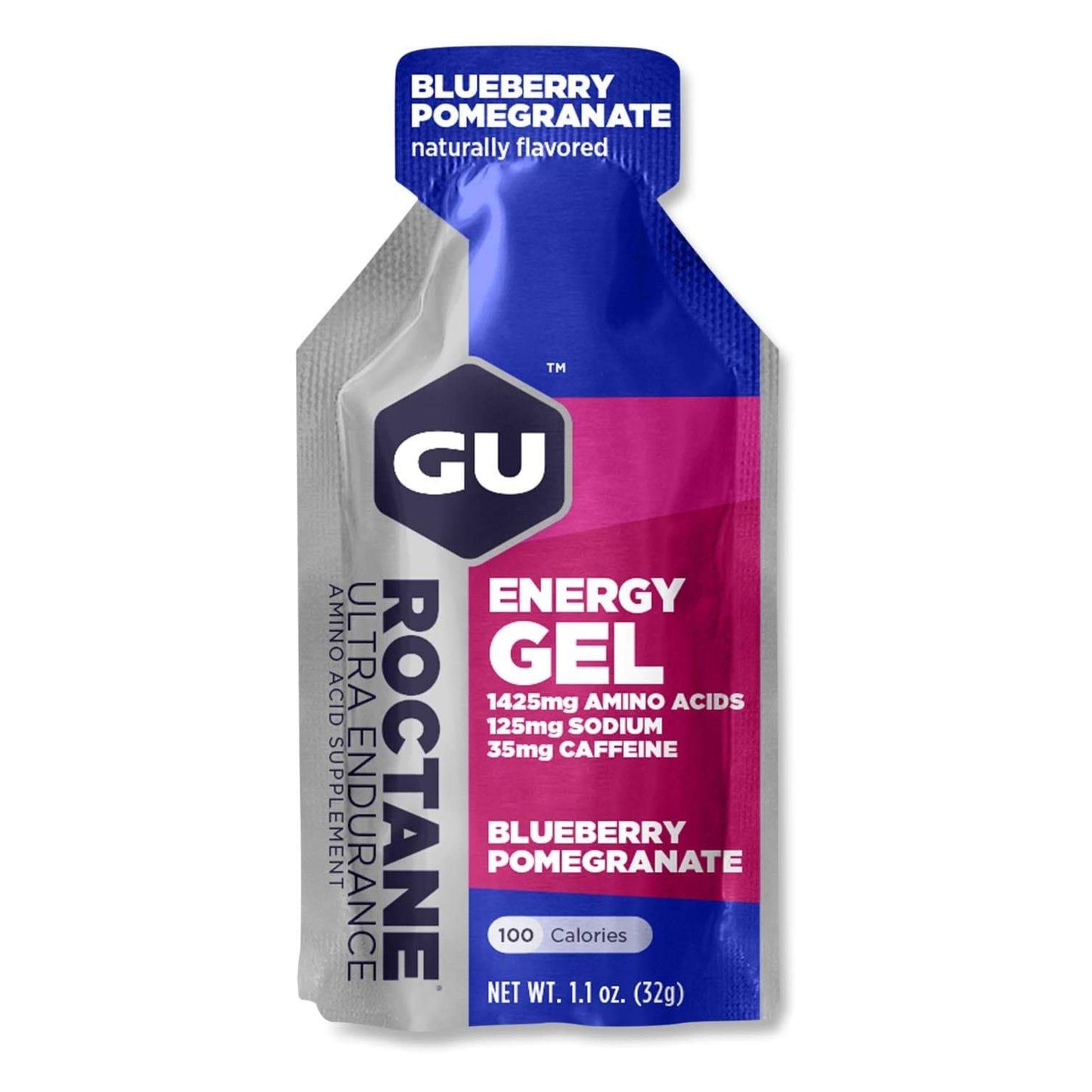 GU Roctane Gel-Blueberry Pomegranate (with caffeine)-Single Serving-The Feed