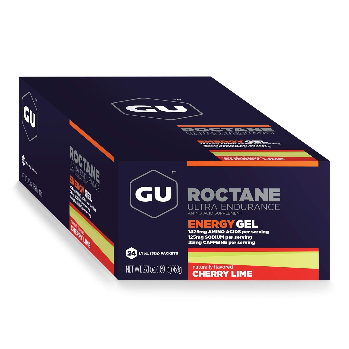 GU Roctane Gel-Cherry Lime (with caffeine)-Box of 24-The Feed
