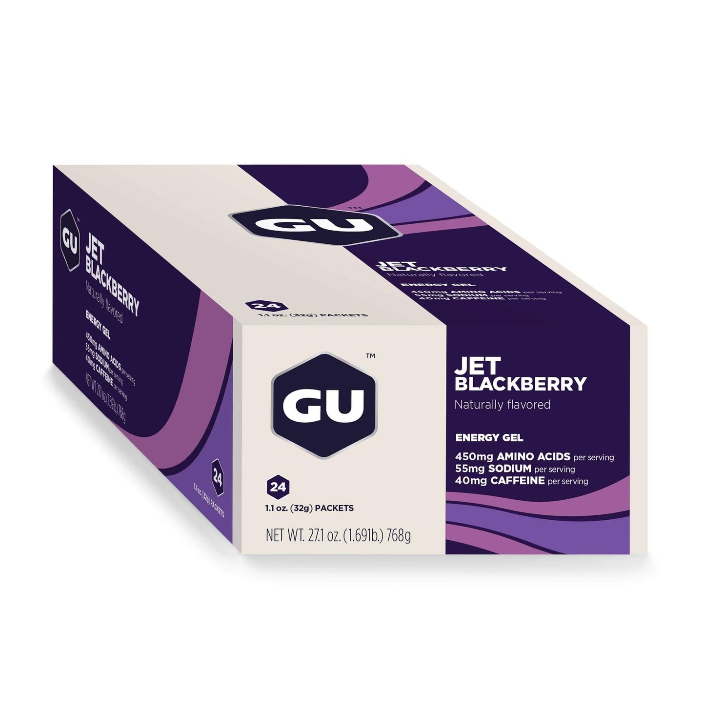 Gu Energy Gel-Jet Blackberry (with Caffeine)-Box of 24-The Feed