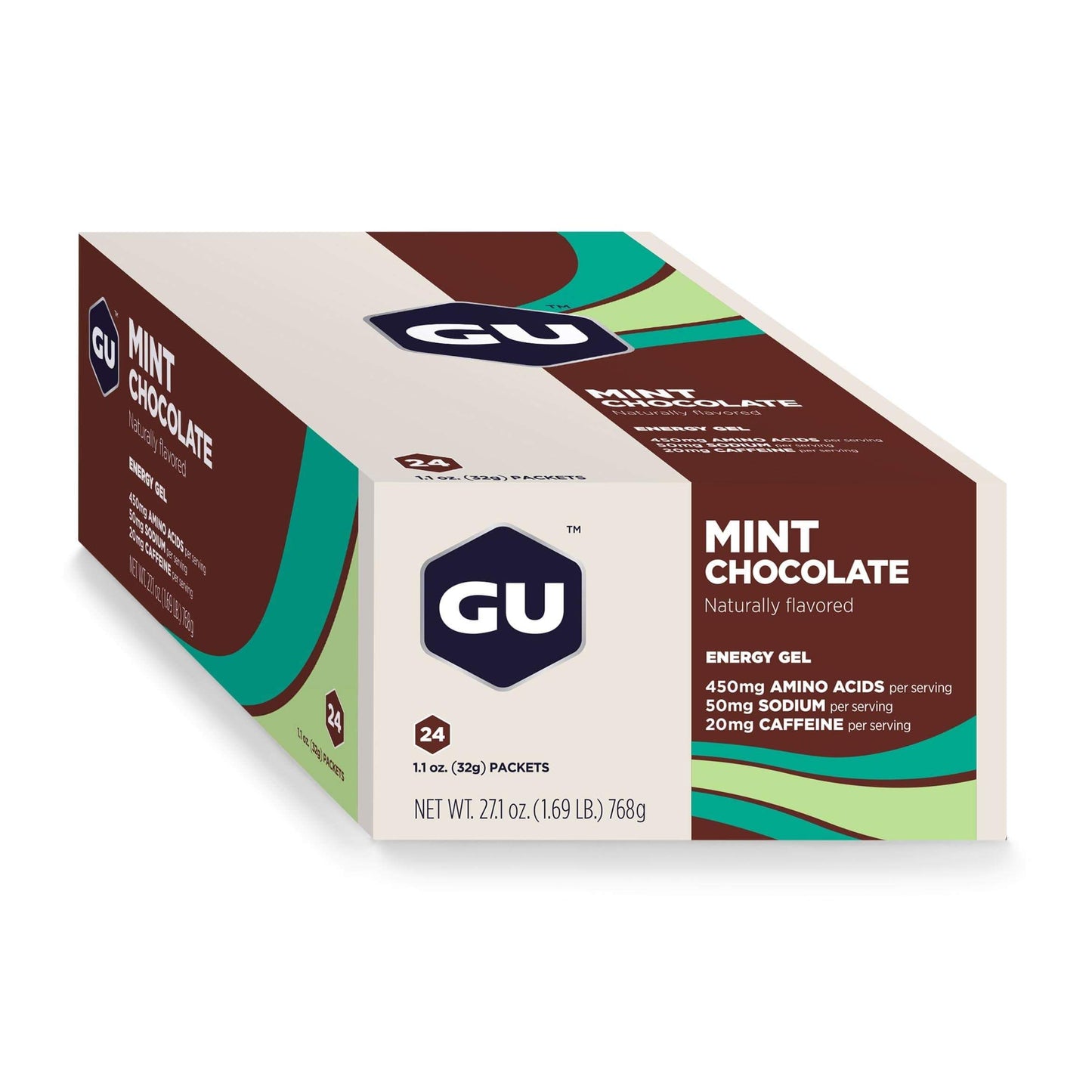 Gu Energy Gel-Mint Chocolate (with Caffeine)-Box of 24-The Feed