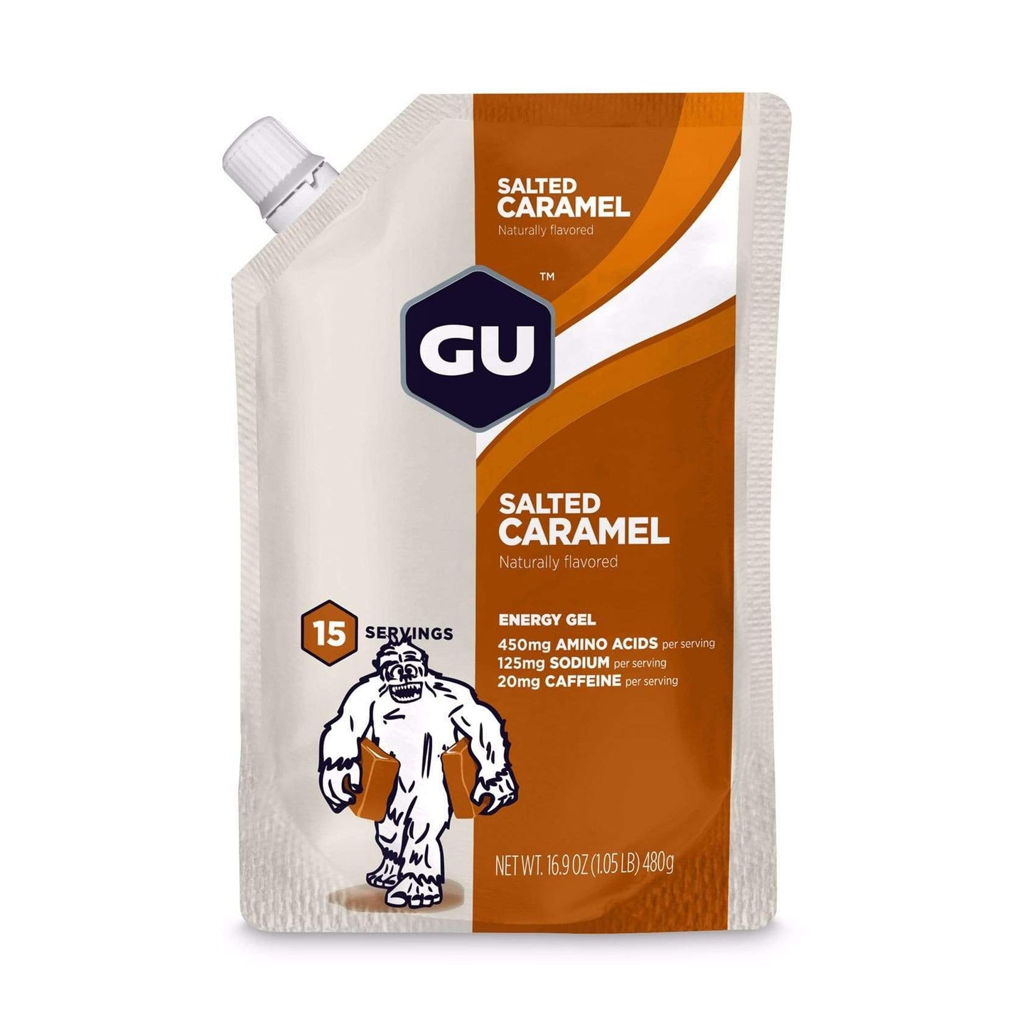 Gu Energy Gel-Salted Caramel (with Caffeine)-15 Servings-The Feed