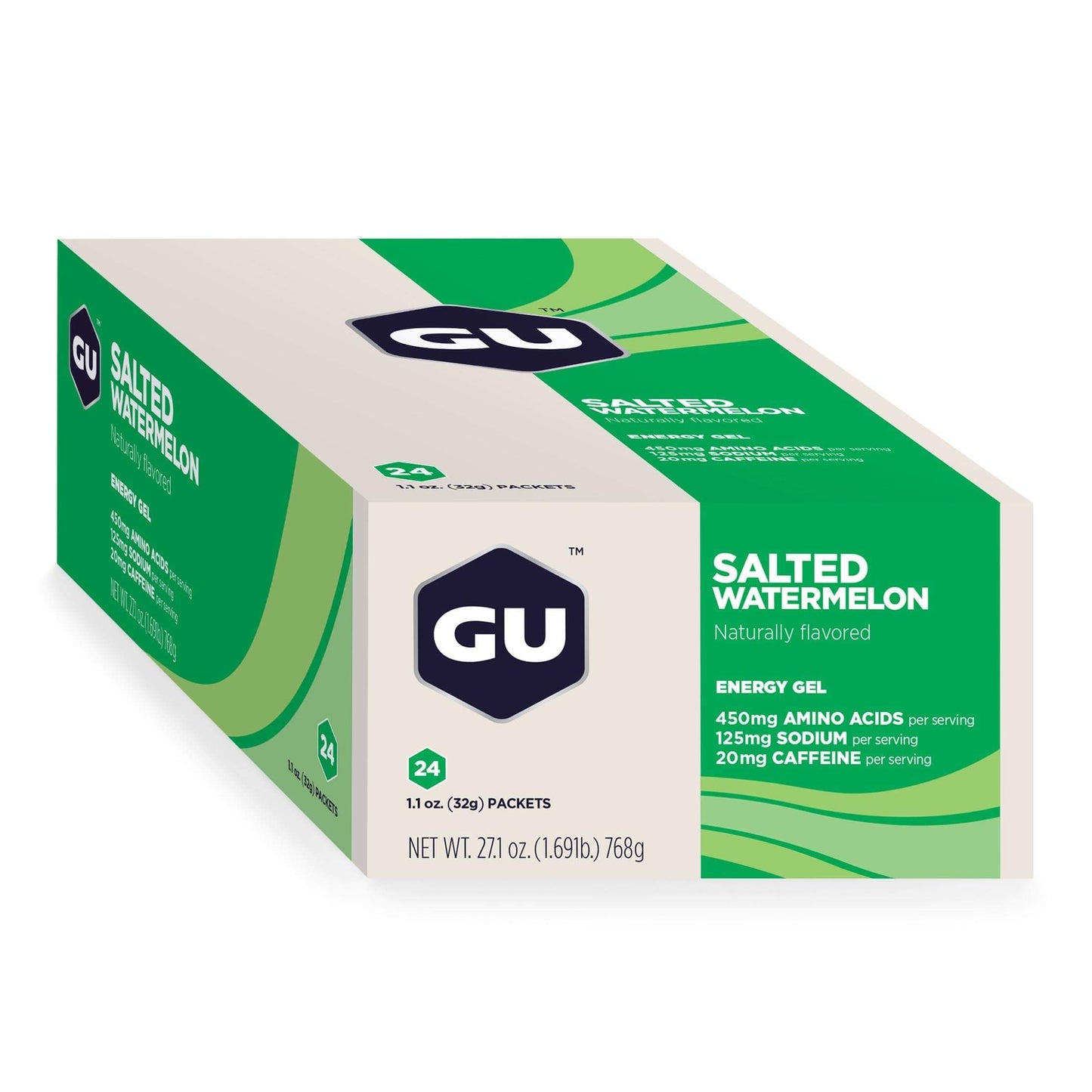 Gu Energy Gel-Salted Watermelon (with Caffeine)-Box of 24-The Feed