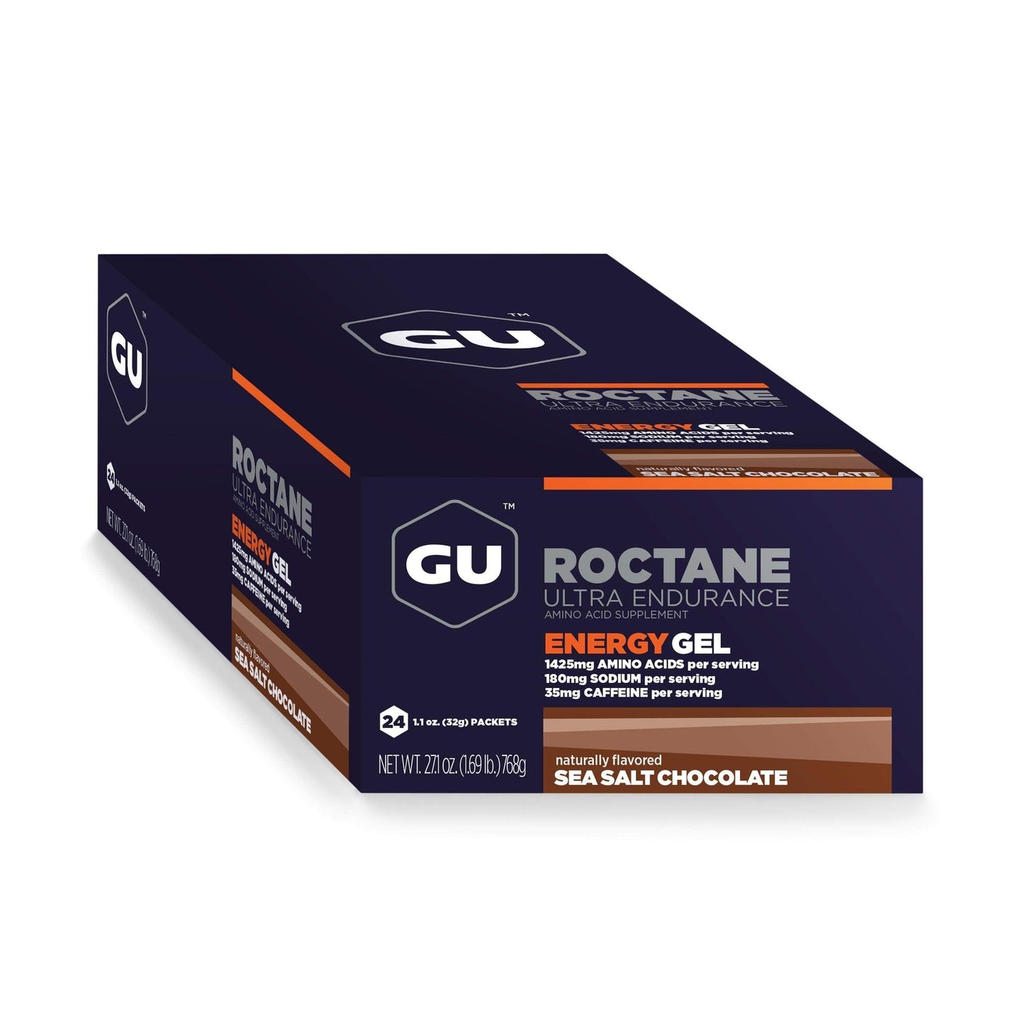 GU Roctane Gel-Sea Salt Chocolate (with caffeine)-Box of 24-The Feed