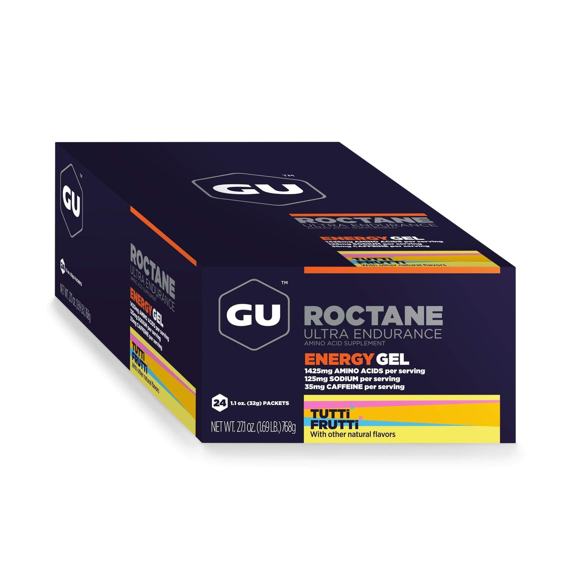 GU Roctane Gel-Tutti Frutti (with caffeine)-Box of 24-The Feed