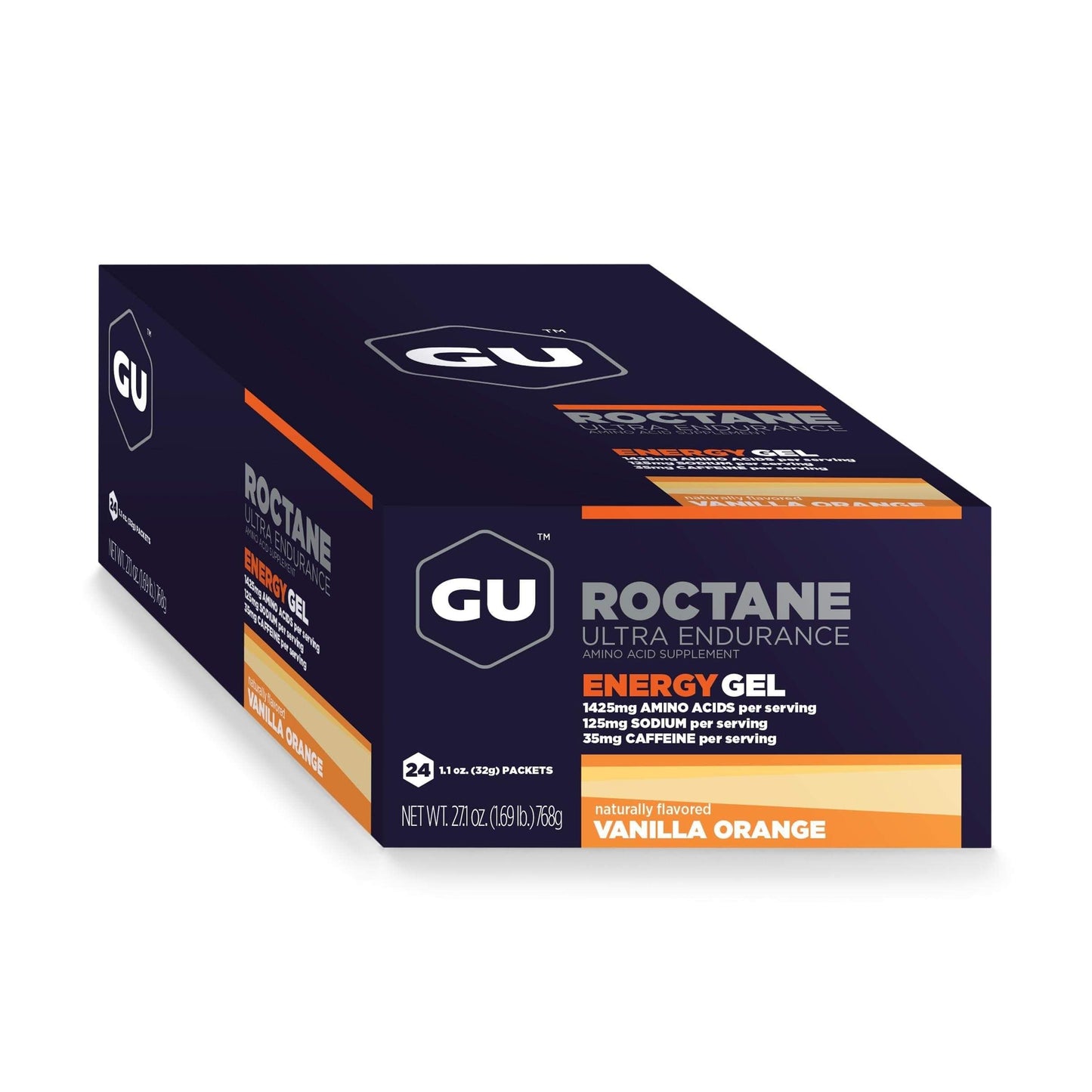 GU Roctane Gel-Vanilla Orange-Box of 24-The Feed