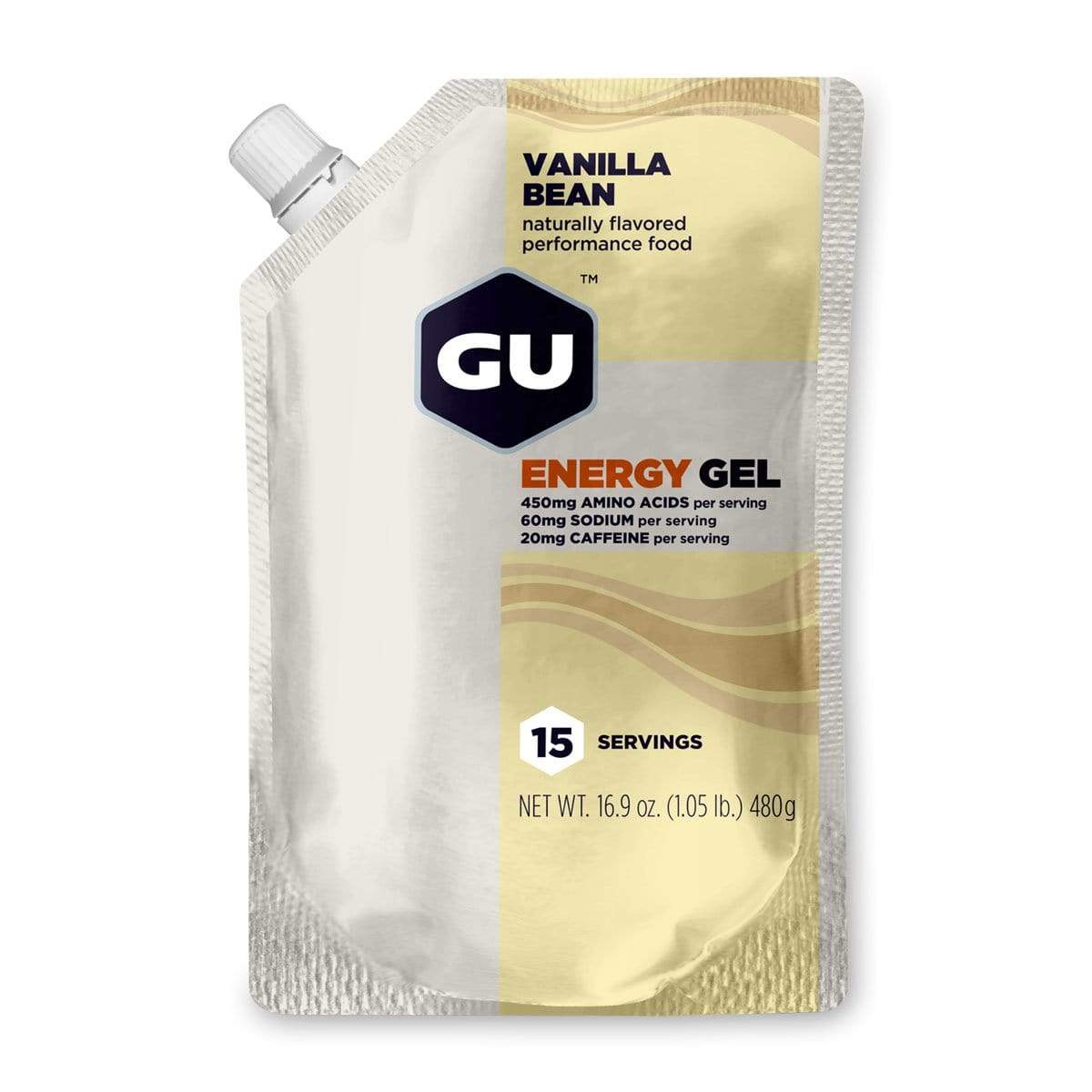 Gu Energy Gel-Vanilla (with Caffeine)-15 Servings-The Feed
