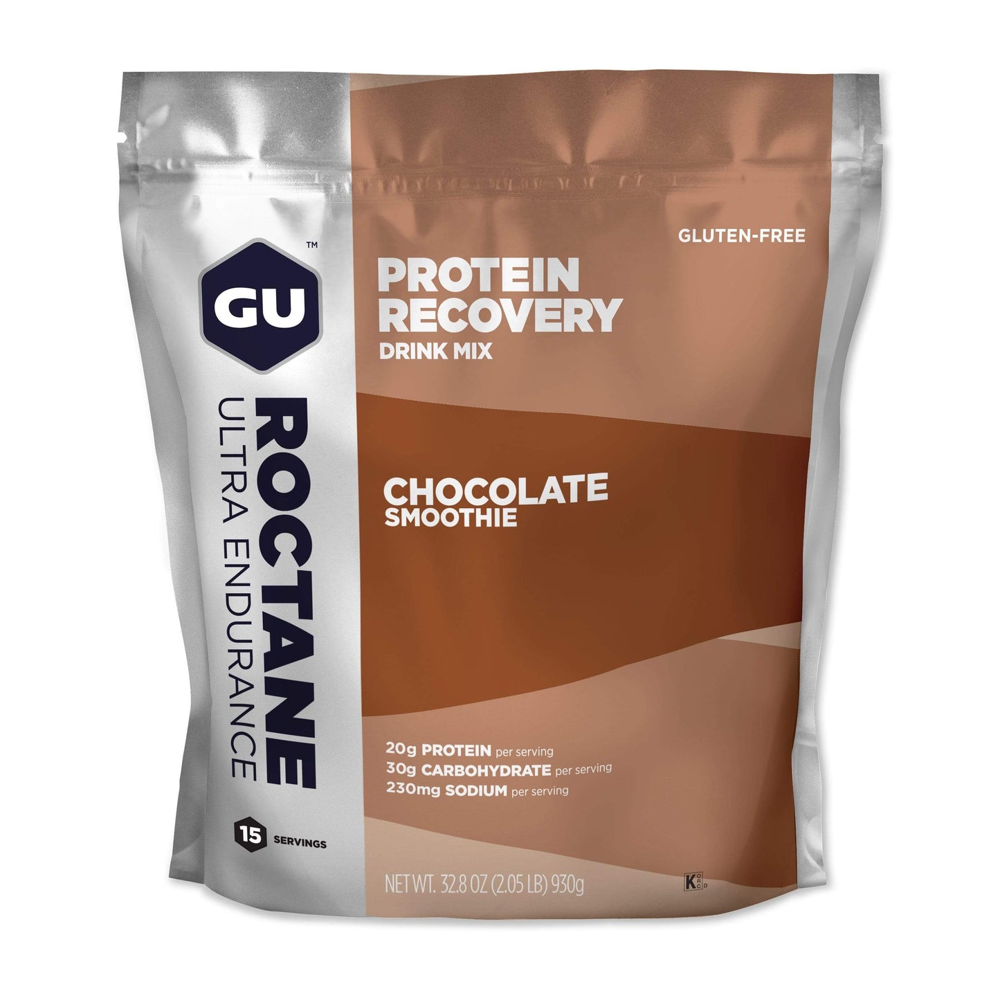 GU Roctane Protein Recovery Drink Mix-Chocolate Smoothie-15 Servings-The Feed
