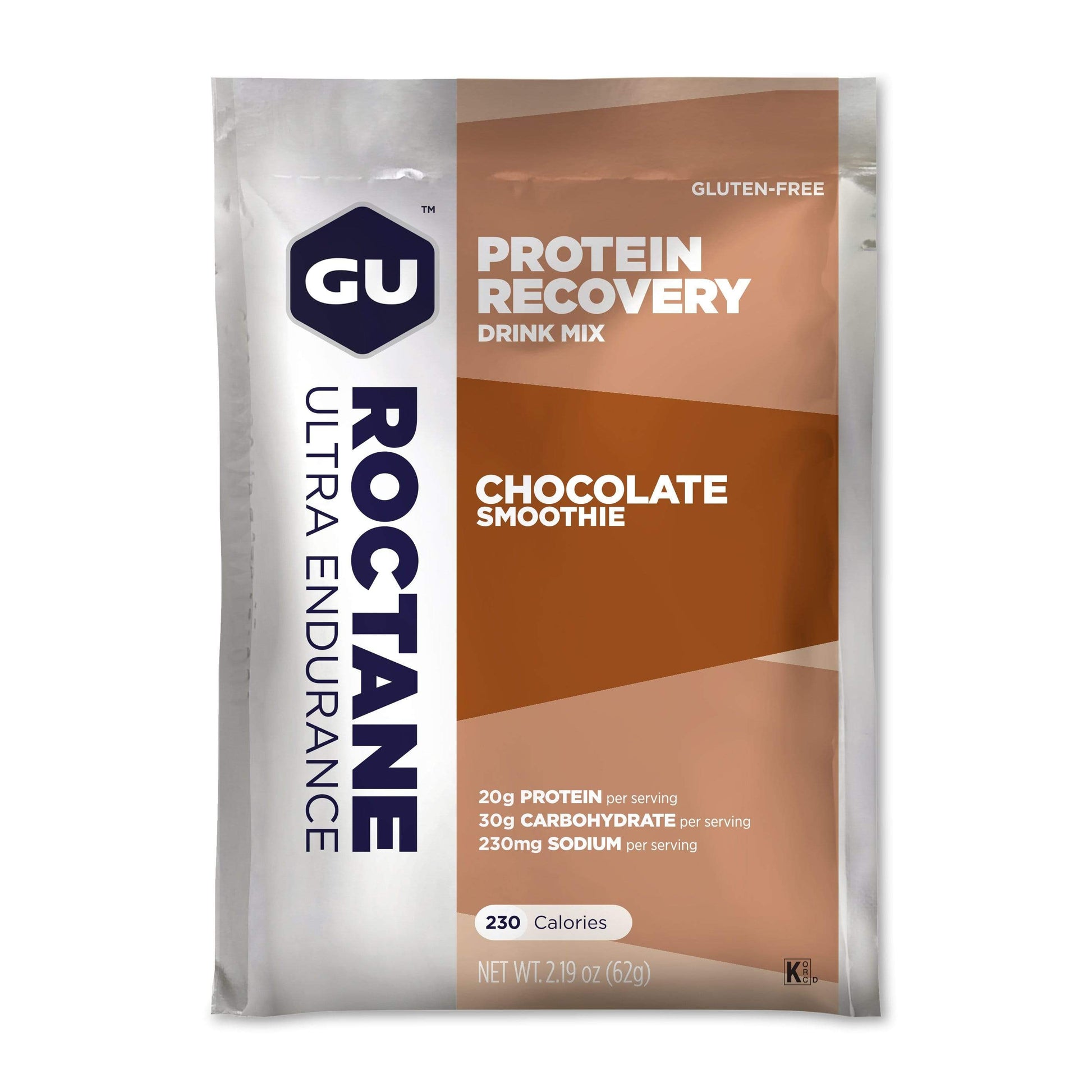 GU Roctane Protein Recovery Drink Mix-Chocolate Smoothie-Single Serving-The Feed