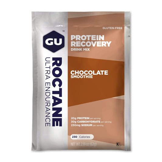 GU Roctane Protein Recovery Drink Mix-Chocolate Smoothie-Single Serving-The Feed