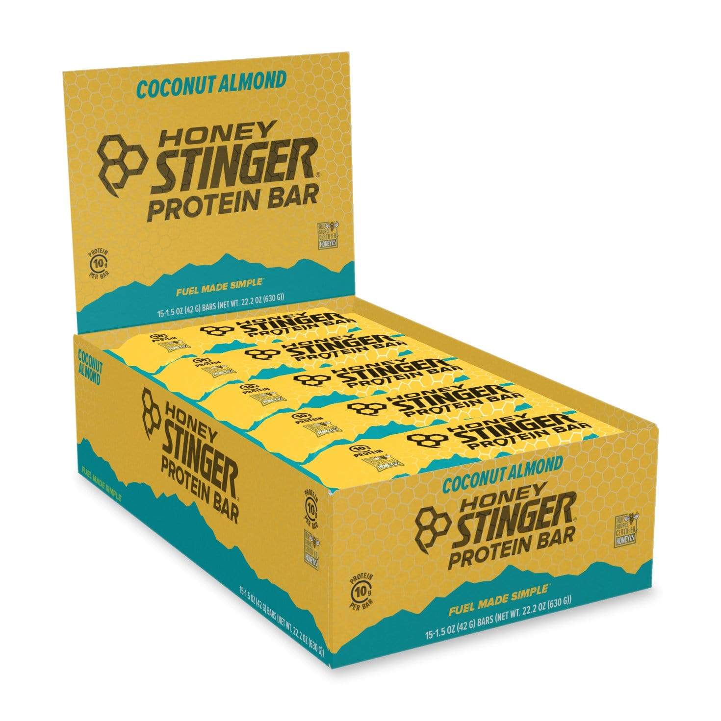Honey Stinger Protein Bar-Coconut Almond Pro-Box of 15-The Feed